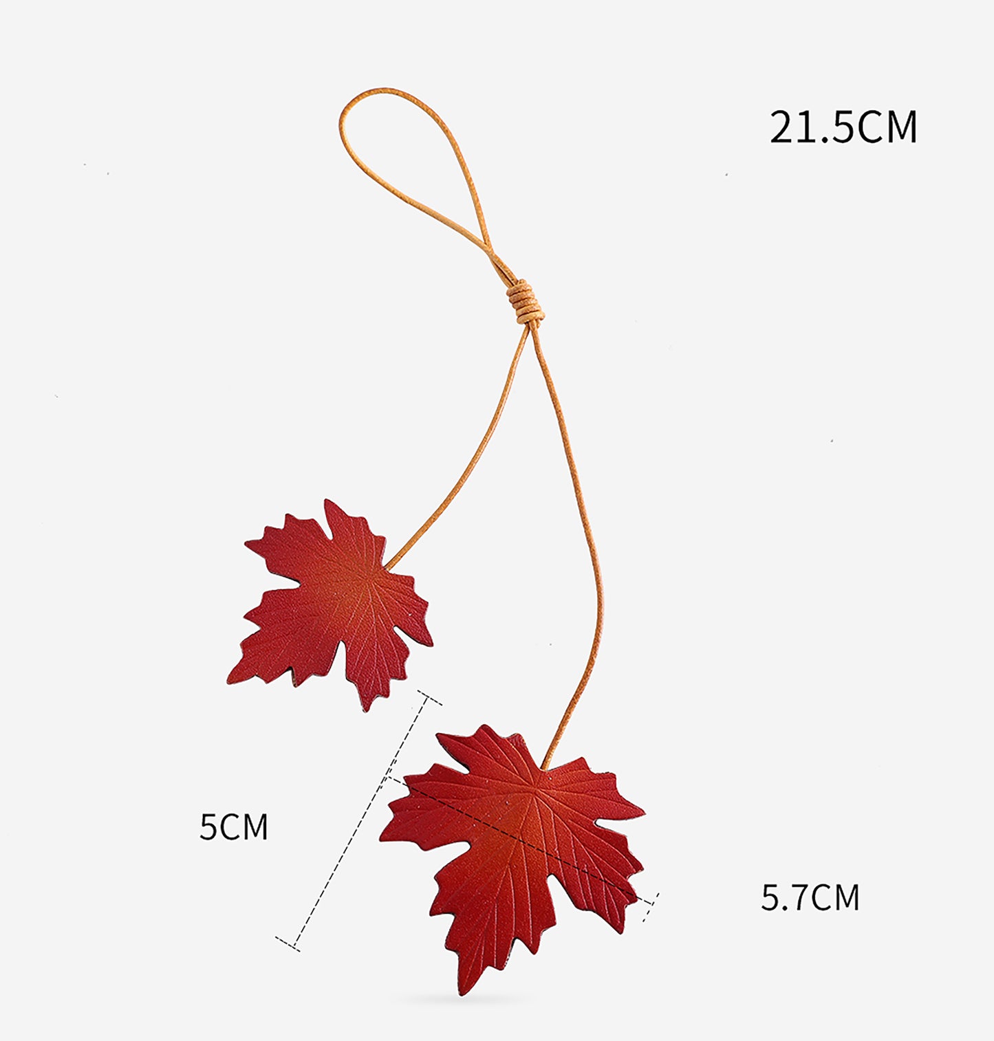 Maple leaf charm bag accessory, keychain, car gift, literary journal bookmark, DIY accessory.