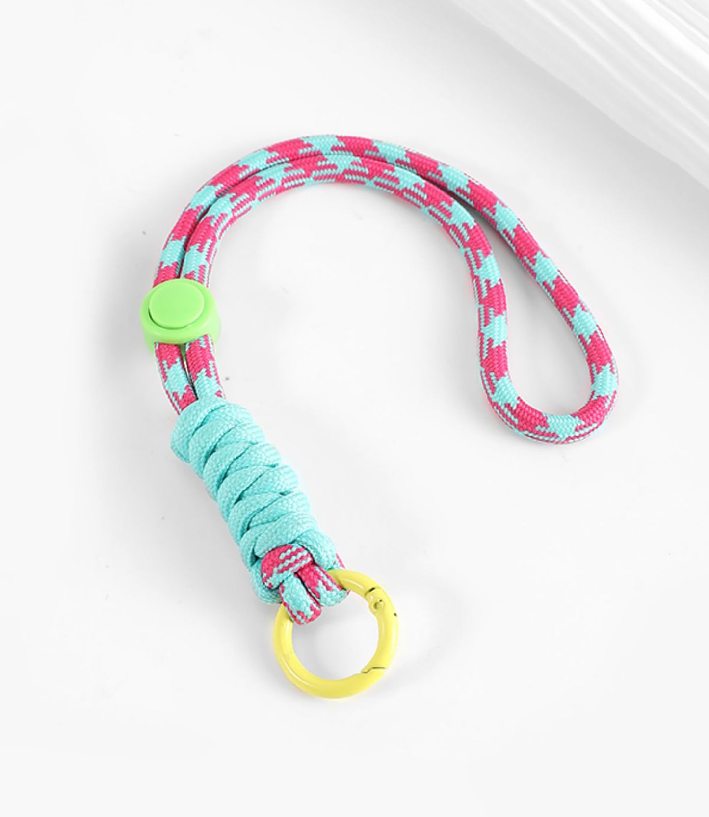 Paracord Lanyard Keychain, Cell Phone Keychain Rope Wrist Lanyards Braided Strap,Longchamp mini bag strap, hand-woven colorful rope pendant, hand strap keychain accessory.