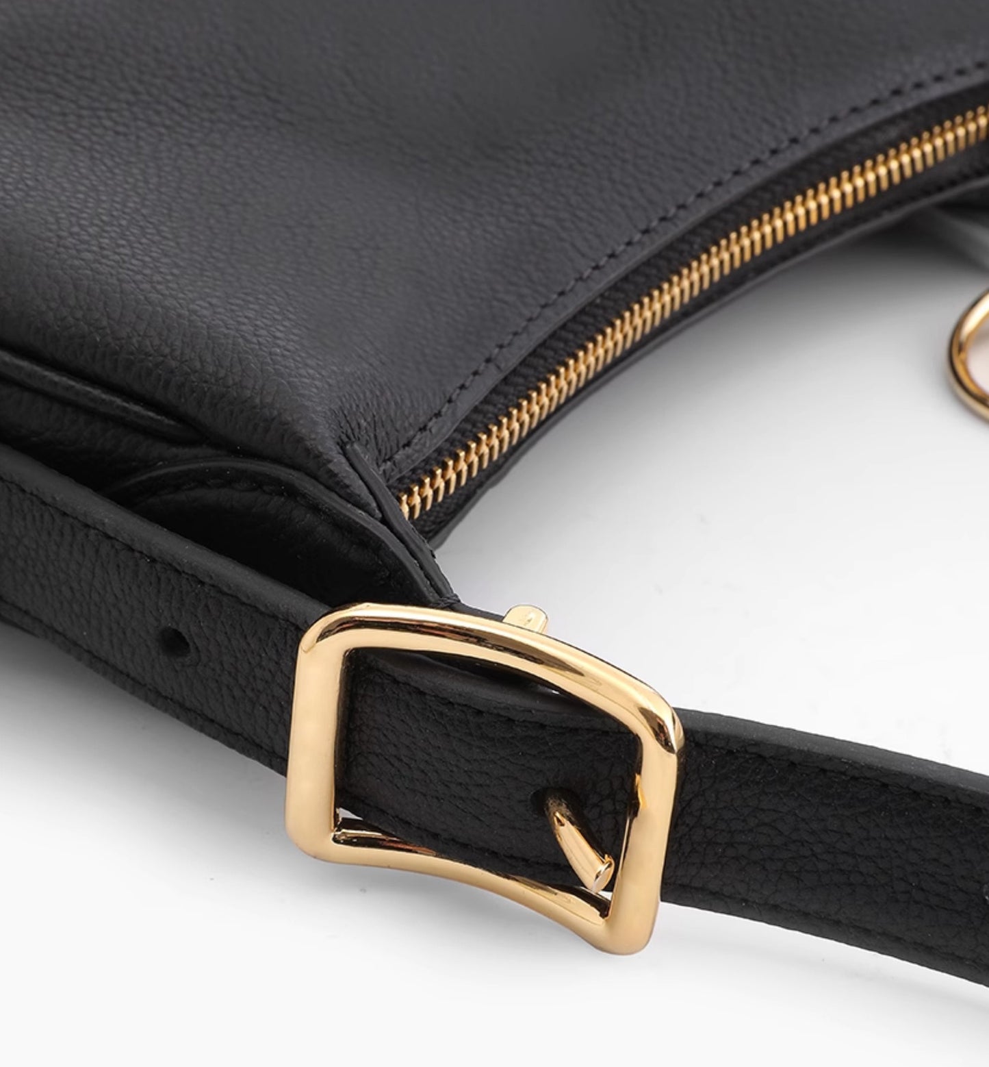 Extended crossbody shoulder strap modification accessory for hobo bags, 2.5 cm wide leather shoulder strap