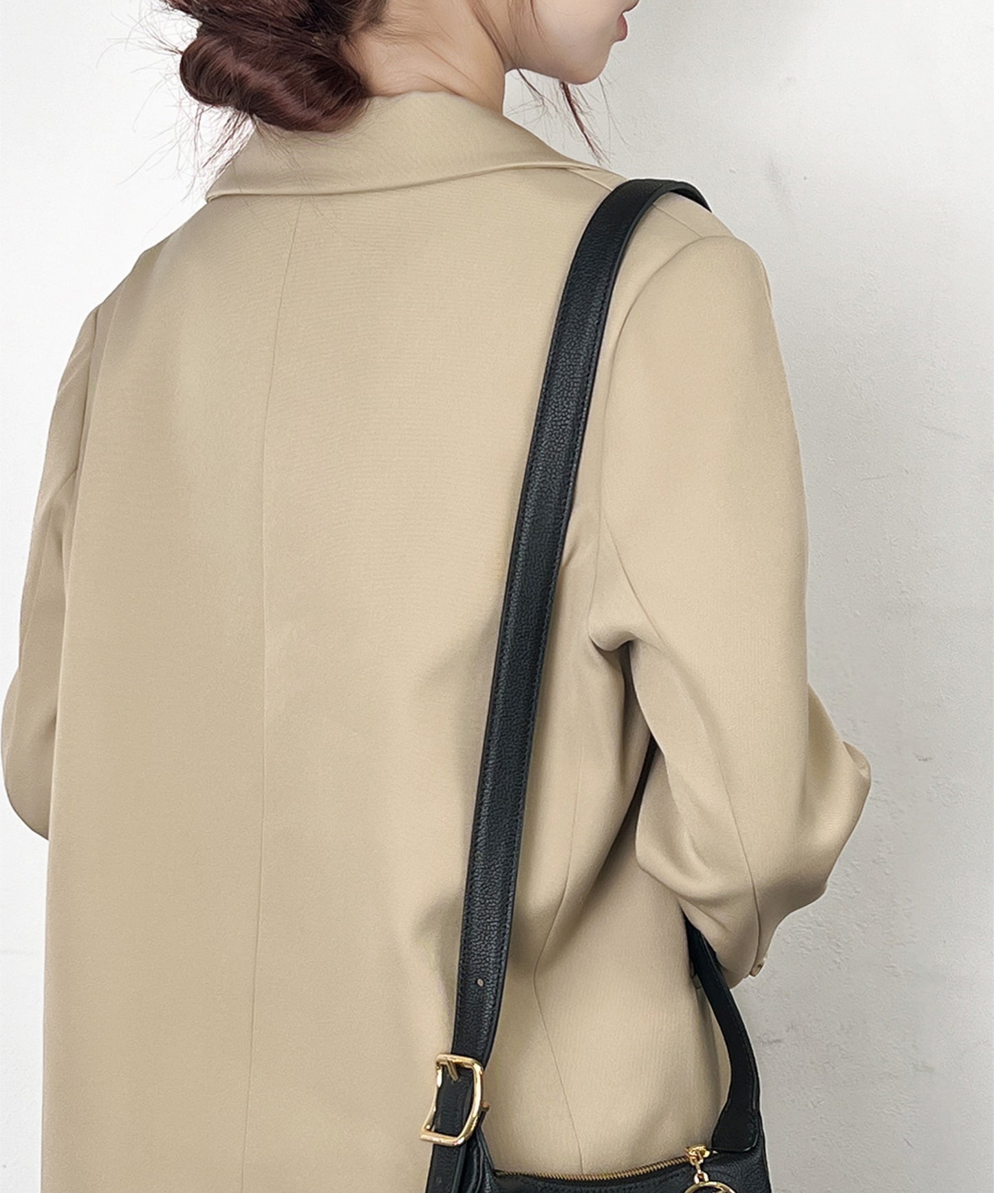 Extended crossbody shoulder strap modification accessory for hobo bags, 2.5 cm wide leather shoulder strap