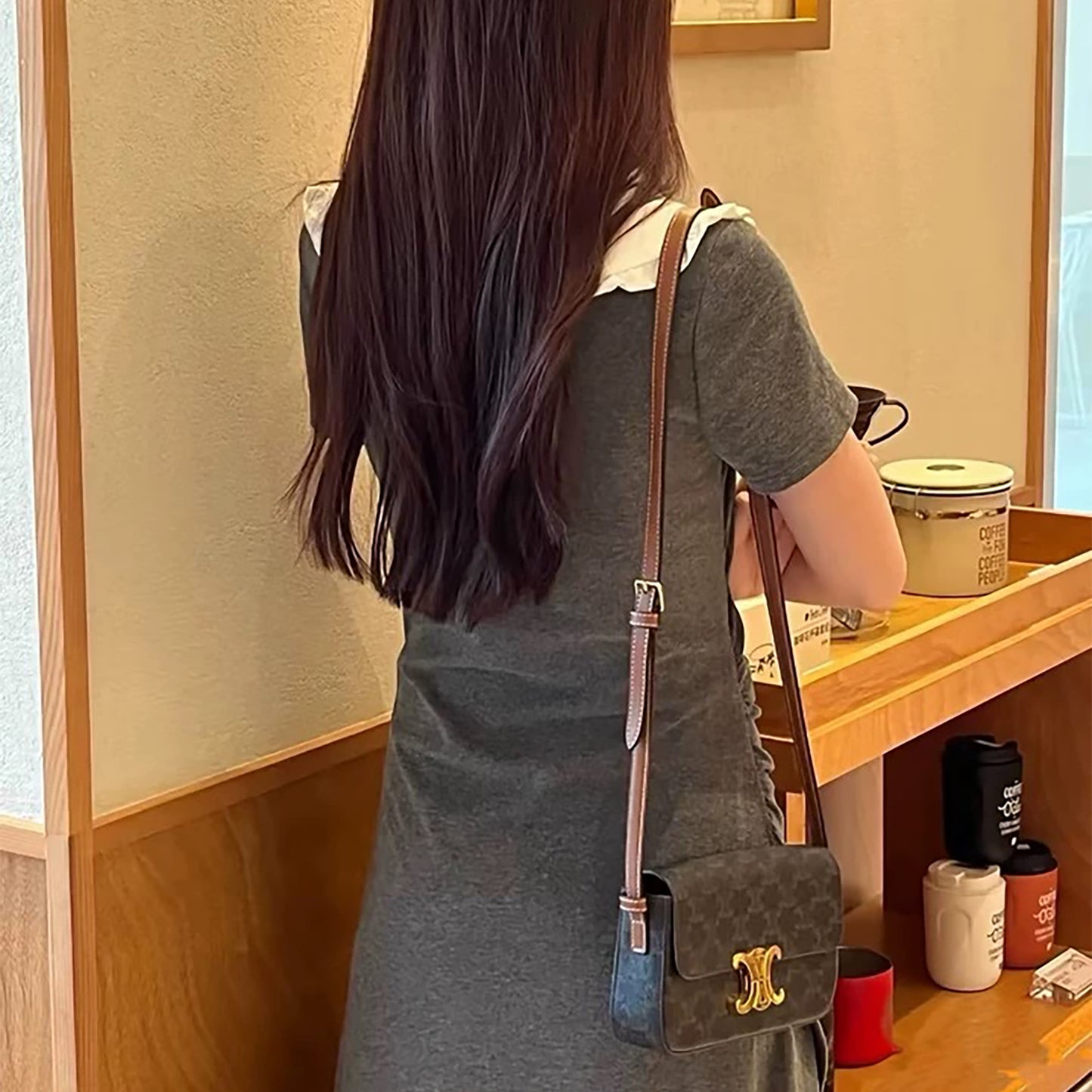 Classic box bag extension strap, genuine leather underarm bag transformation crossbody shoulder strap accessory