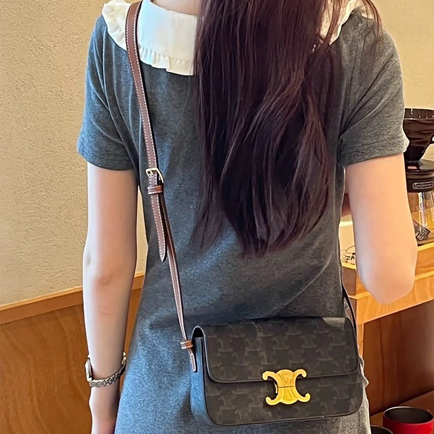 Classic box bag extension strap, genuine leather underarm bag transformation crossbody shoulder strap accessory