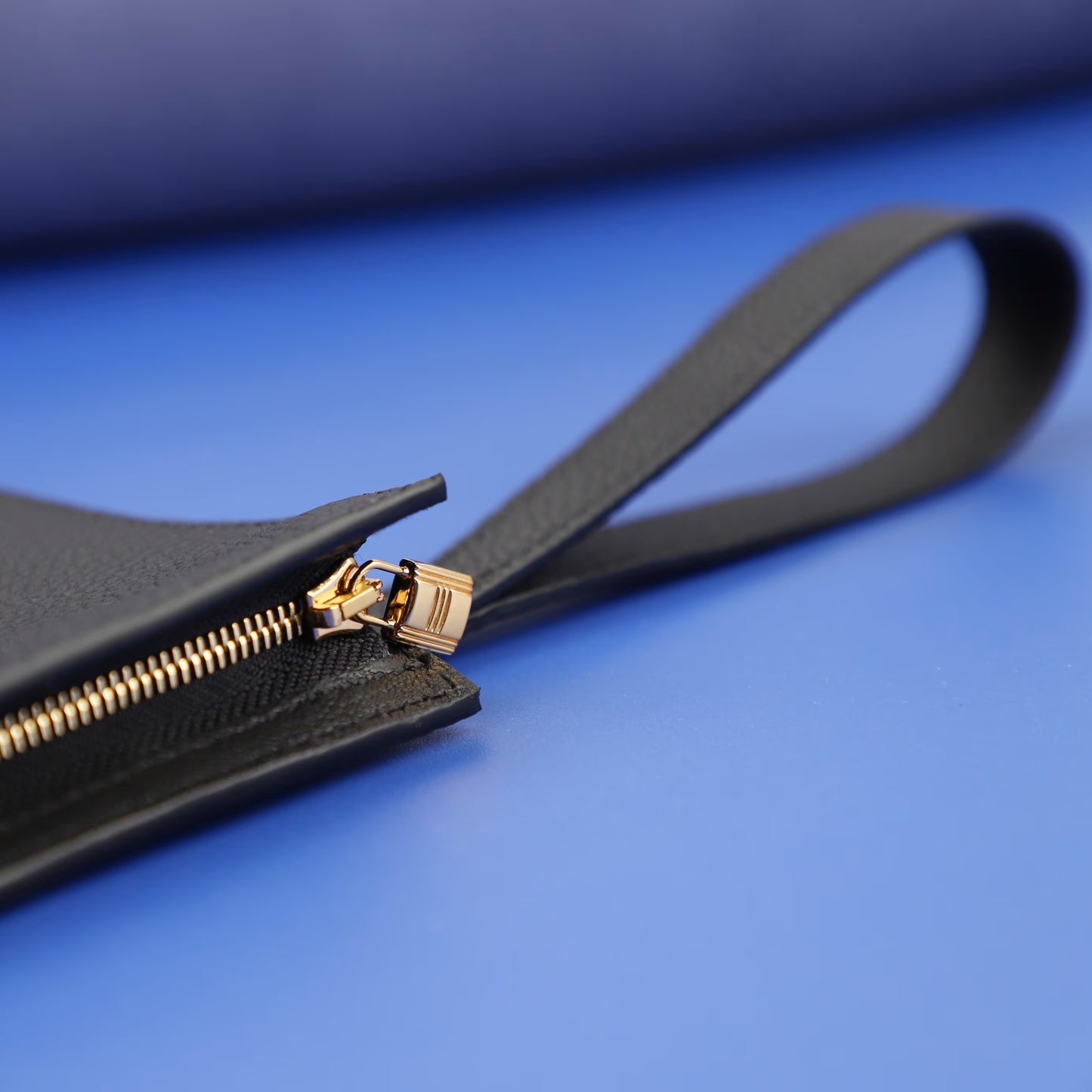 All Leather and Handmade Kelly Pocket To Go Leather Clutch bag