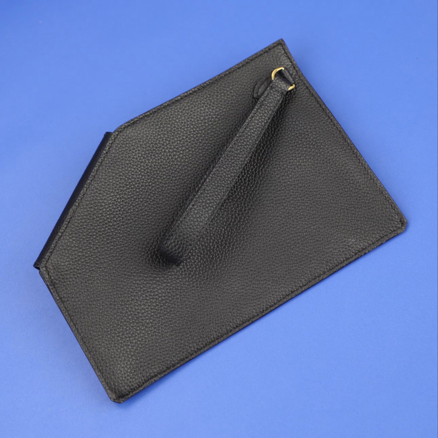 All Leather and Handmade Kelly Pocket To Go Leather Clutch bag