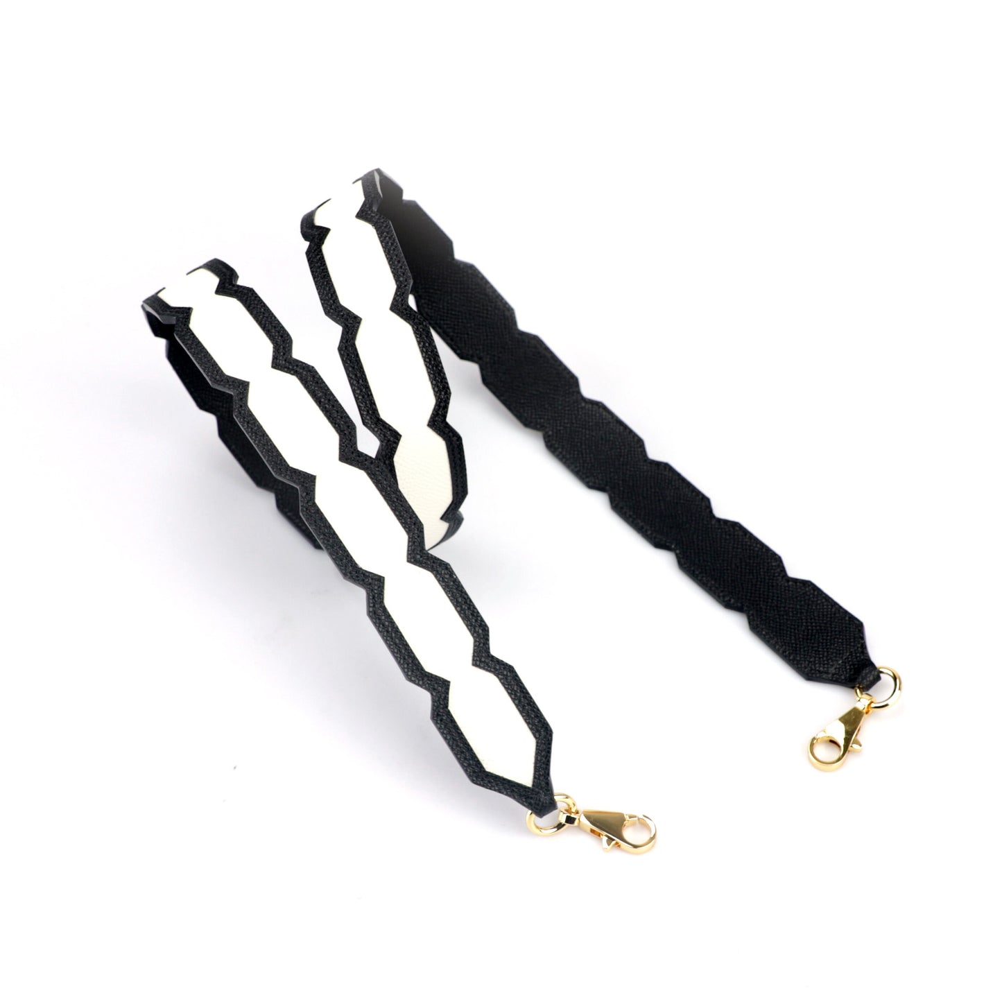 custom leather color,35mm wide Black&white Epsom leather Shoulder strap for Kelly bag , bolide bag , birkin bag and other women handbag