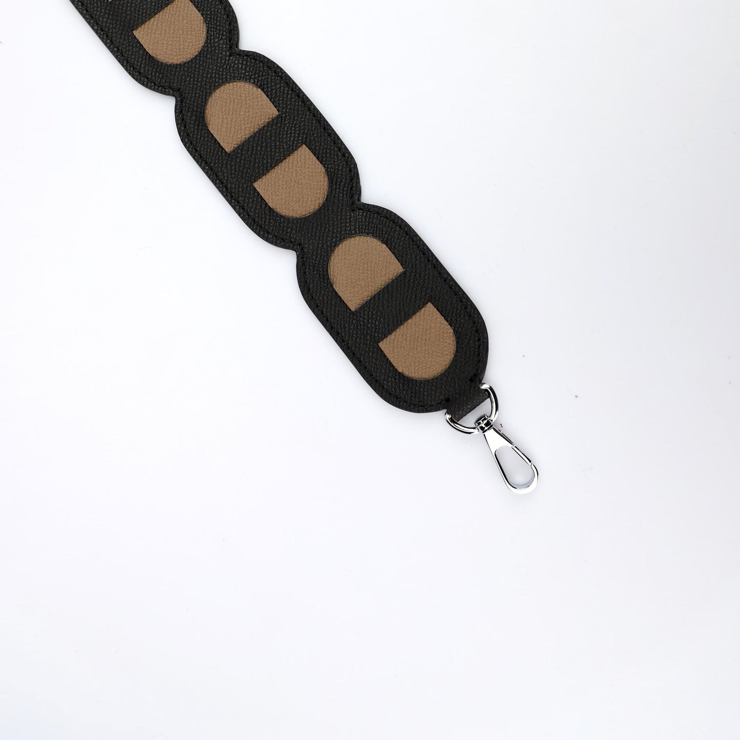 50mm width Bandouliere Maillon Chaine Shoulder strap Z engraved 2025 strap,Bandouliere petits Maillons shoulder Strap in Epsom leather