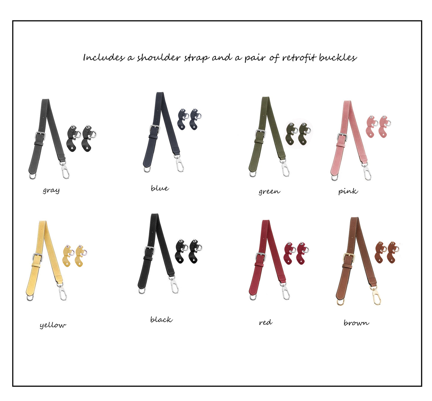 Leather replacement shoulder strap for Le Pliage Original bag, bag strap makeover