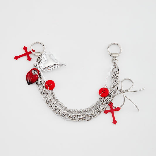 Pants chain bag decorative chain, bag accessory pendant, metal Gothic style bag charm