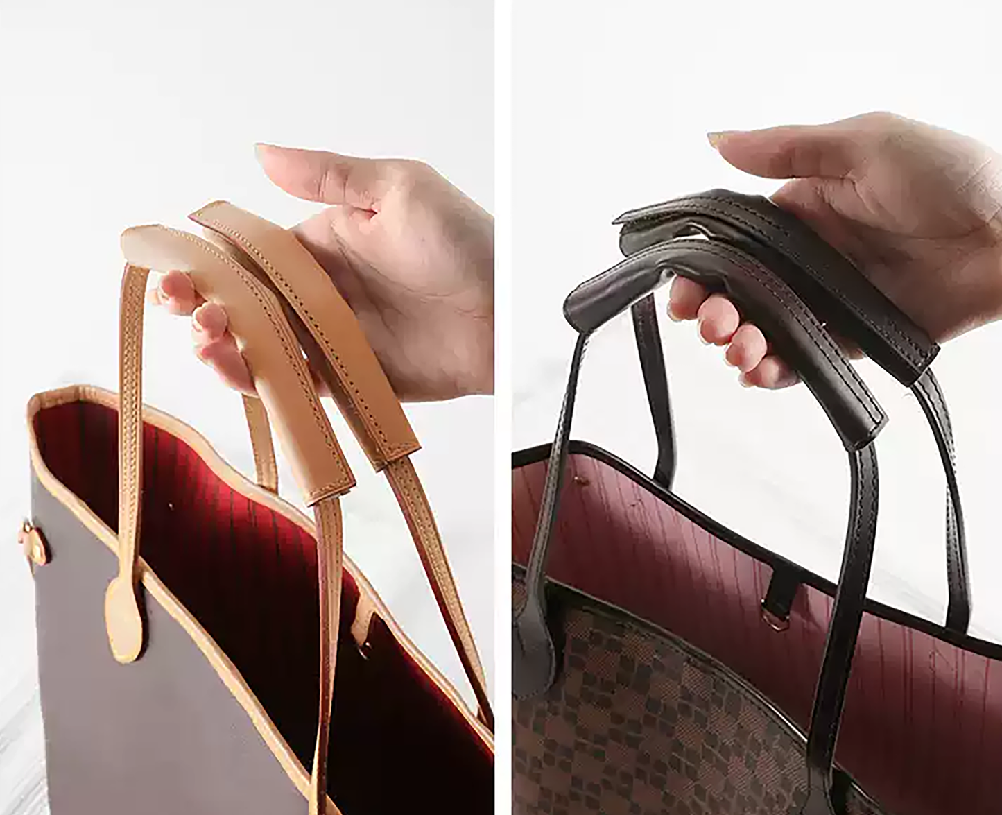 Neverfull tote bag modified shoulder strap, handheld carry, pressure-reducing bag edging shoulder pad accessory.