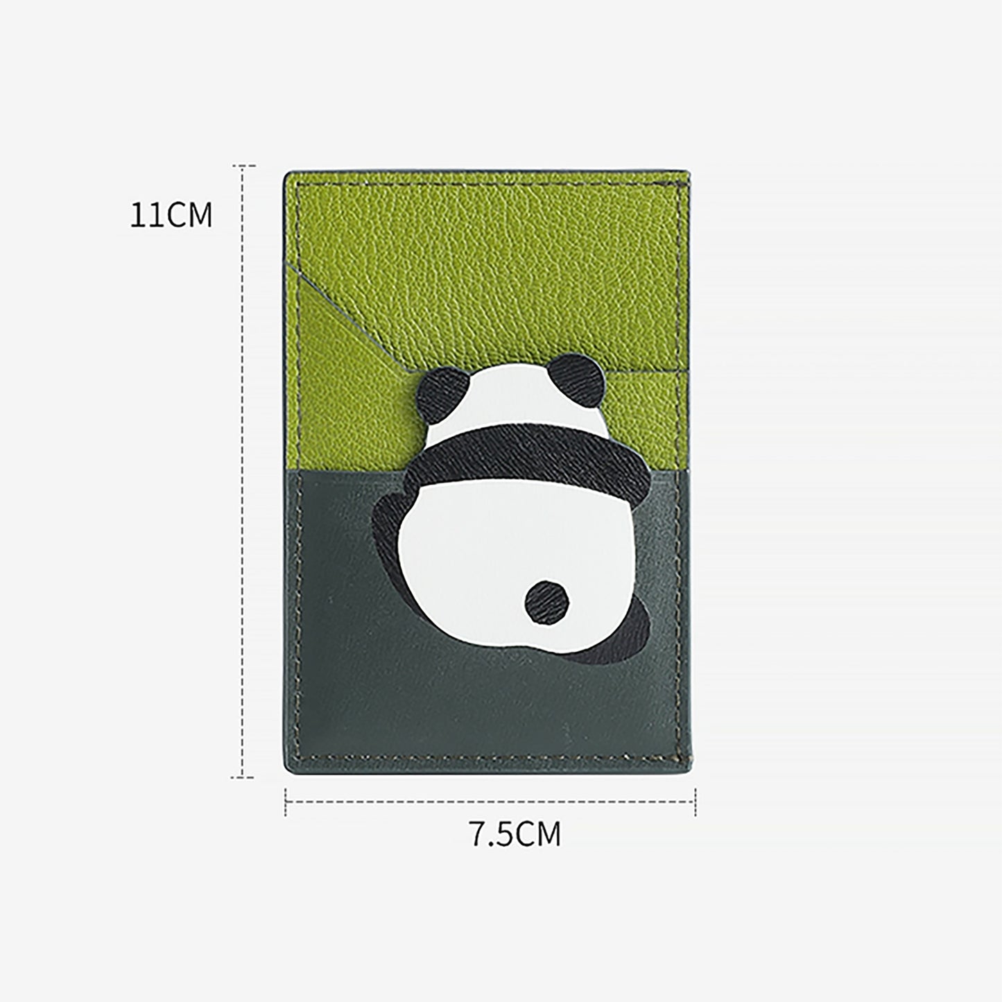 The card holder wallet with multiple card slots, made of genuine leather, integrated design, large capacity, ultra-thin, compact, and portable document organizer.