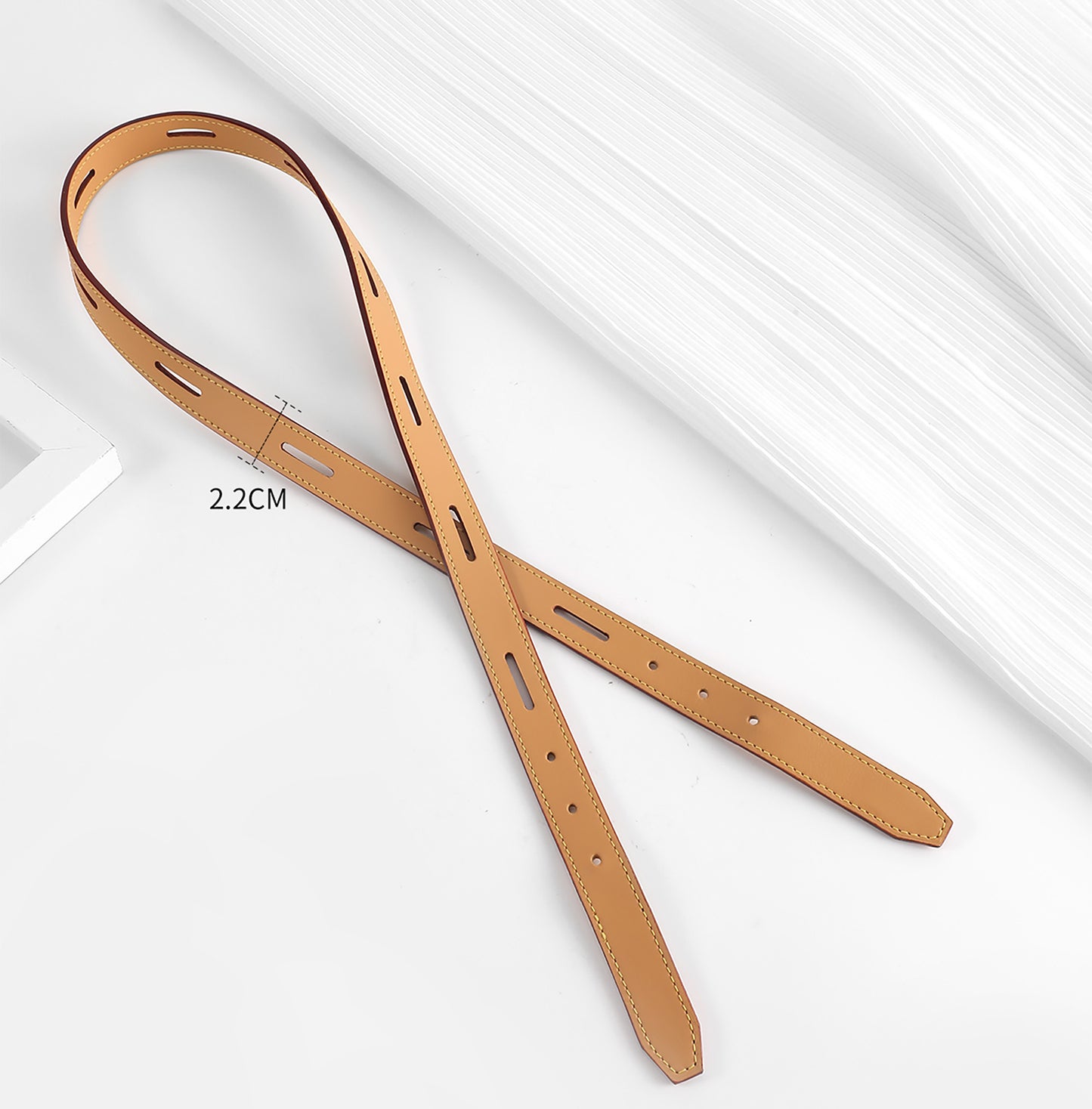 Petite Boîte Chapeau bag shoulder strap makeover, Vachetta Leather color-changing crossbody and underarm bag strap accessories