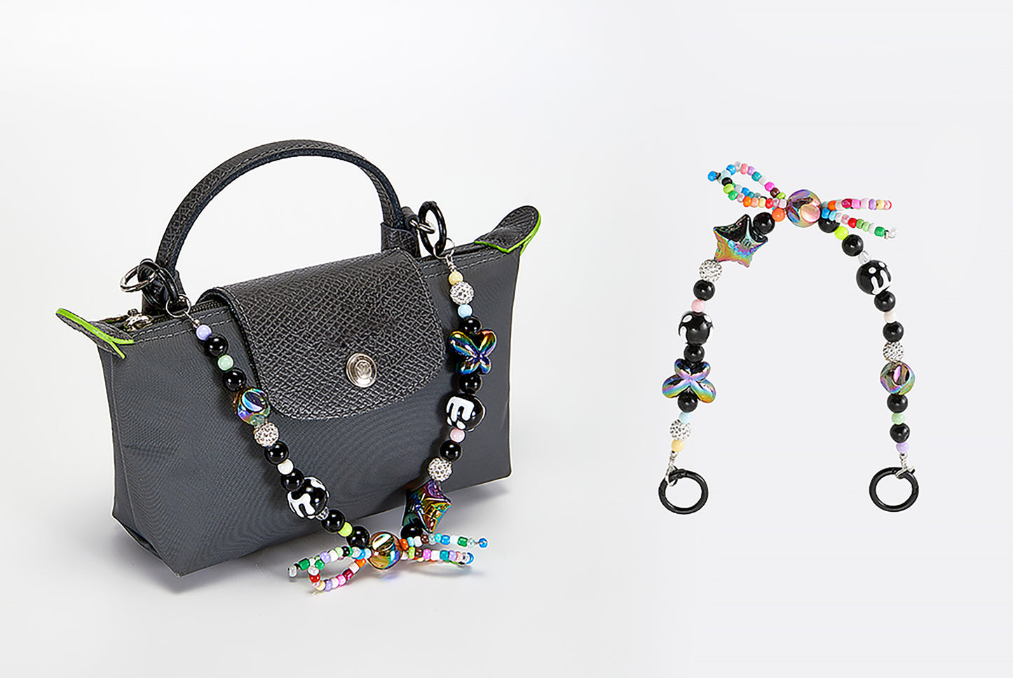 34cm Longchamp le pliage original bag strap,Acrylic chain,Hand bag replacement strap,Decorative chain