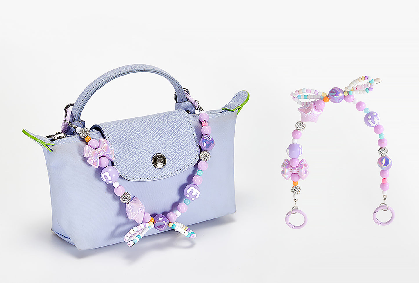 34cm Longchamp le pliage original bag strap,Acrylic chain,Hand bag replacement strap,Decorative chain