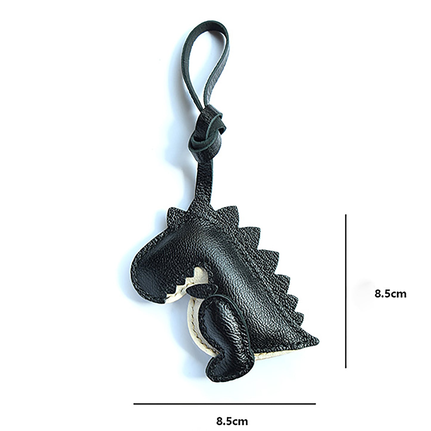 Get This Eye - Catching Dinosaur - Shaped Bag Charm Crafted from 100% Genuine Leather, a Perfect Fit for All Bags