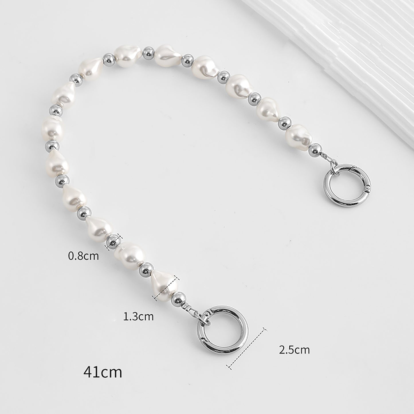 39cm Pearl decorative chain bag with short handbag modification chain accessories,Pearl chain