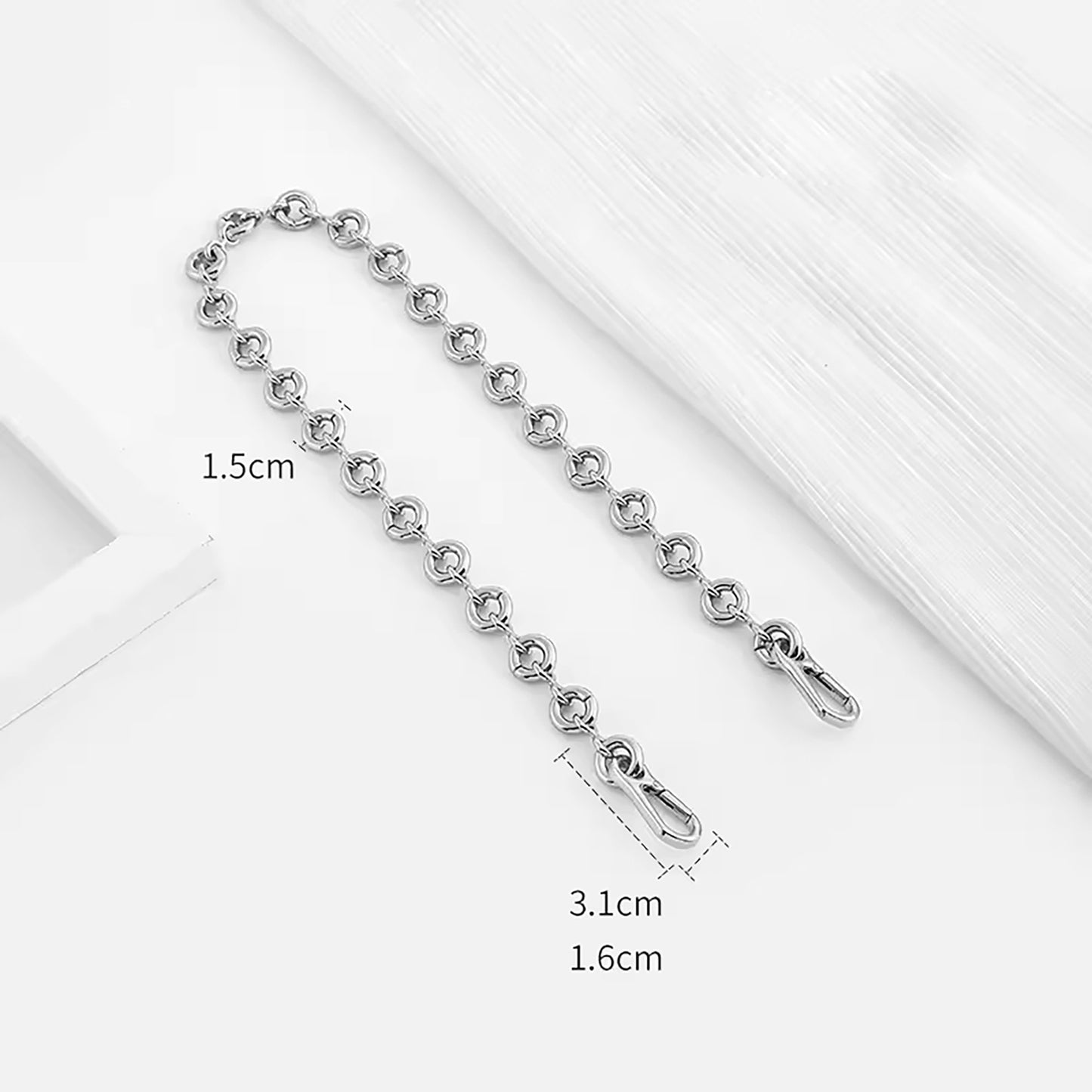 Handmade Flamenco Bag metal chain, crossbody bag replacement chain, donut single shoulder chain.