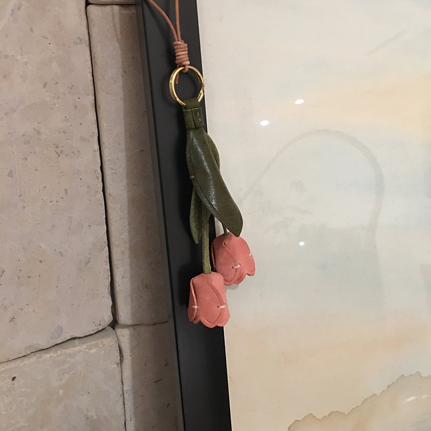 Haute Couture Floral Motif Accessories - Tulip Bloom Bag Charms & Signature Key Jewelry