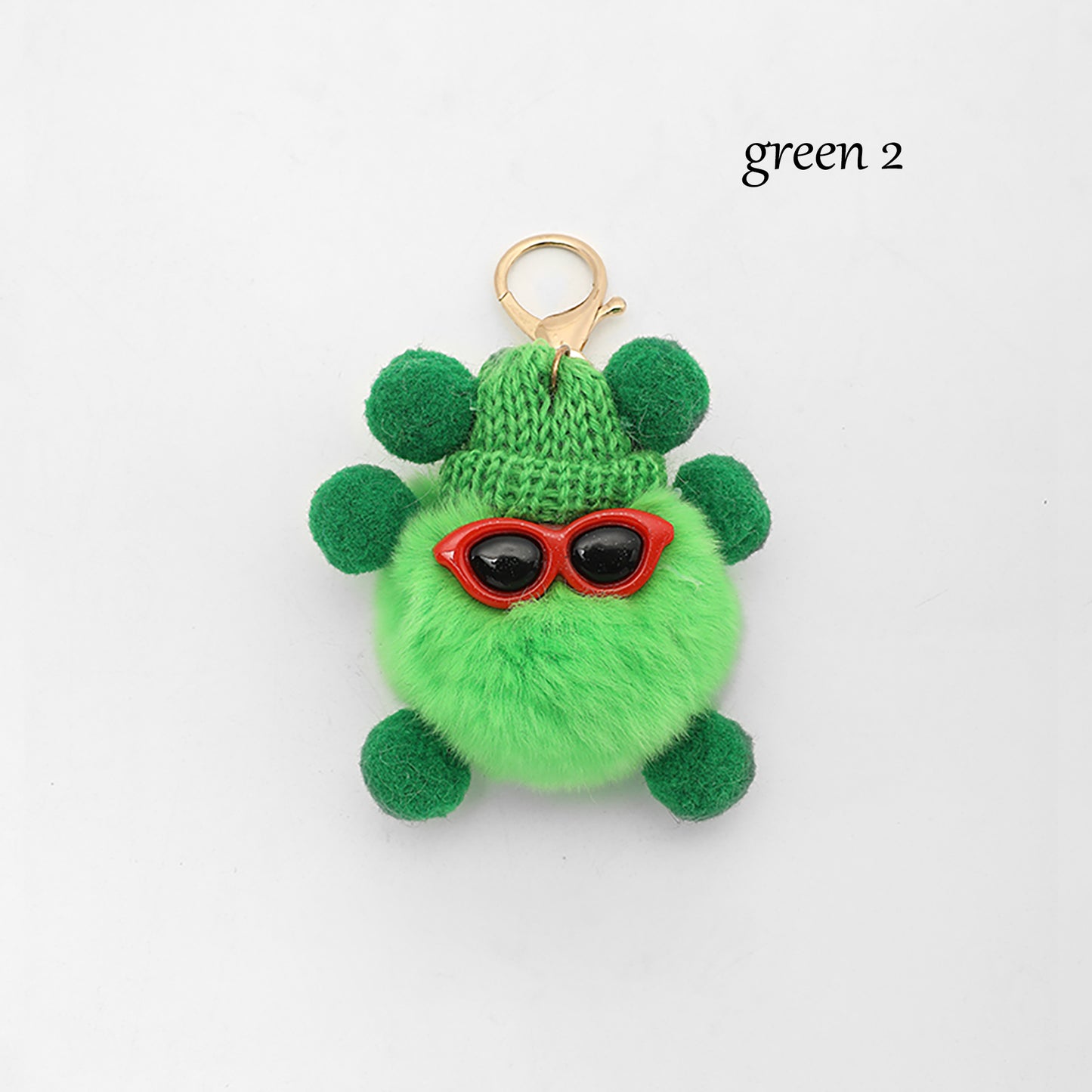 Cute Coal Ball Keychain & Bag Charm – Plush Fur Key Ring, Soft and Fluffy Hanging Accessory for Bags, Backpacks, and Keys