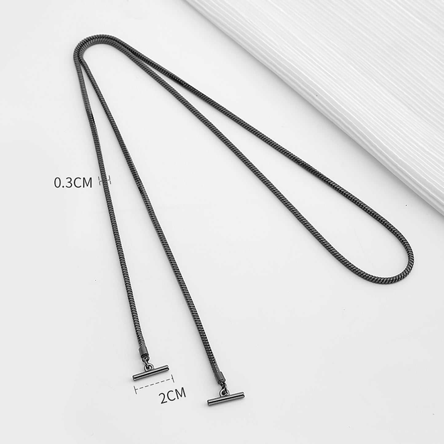 Tassel bag snake bone chain accessory, crossbody shoulder strap replacement chain, metal bag chain