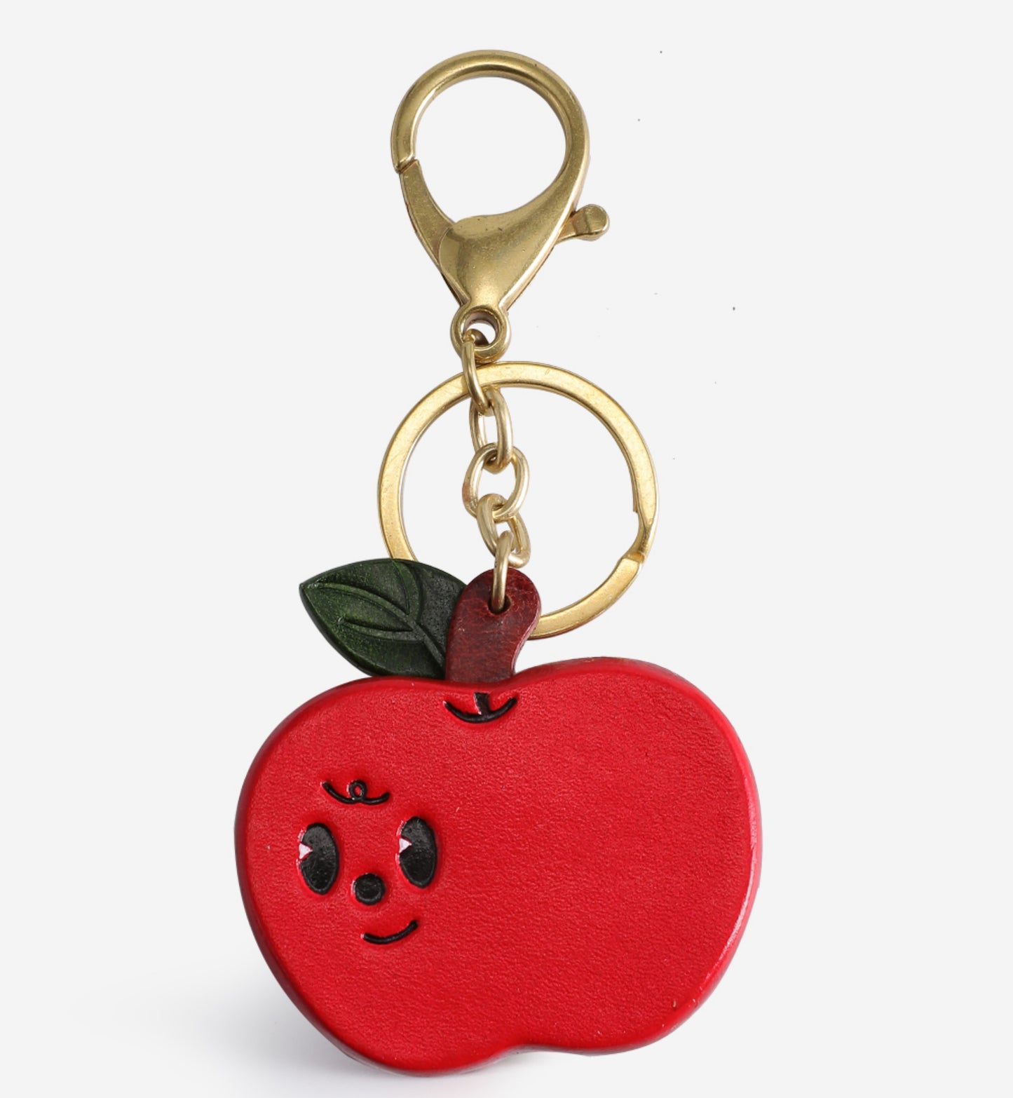 Christmas gift apple pendant, creative car keychain, high-end bag decoration with a peace apple