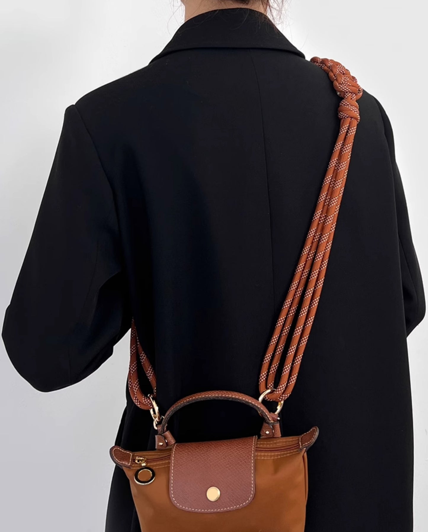 Style Woven Bag Strap – Adjustable Replacement Shoulder Strap for Le Pliage Totes