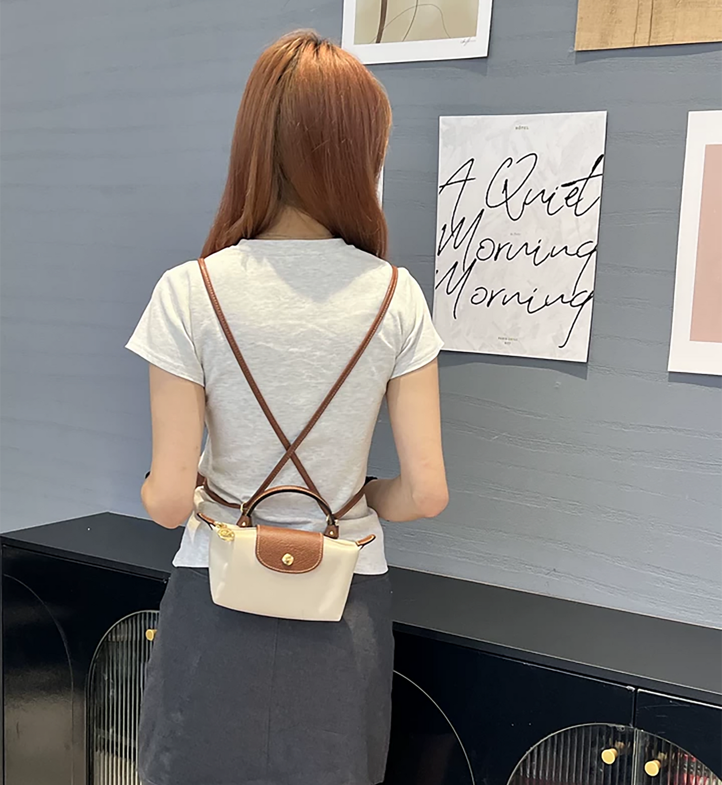 The Pliage Energy Bag Shoulder to Backpack Conversion Accessory, Replacement Leather Shoulder Strap, Handcrafted Thin Shoulder Strap