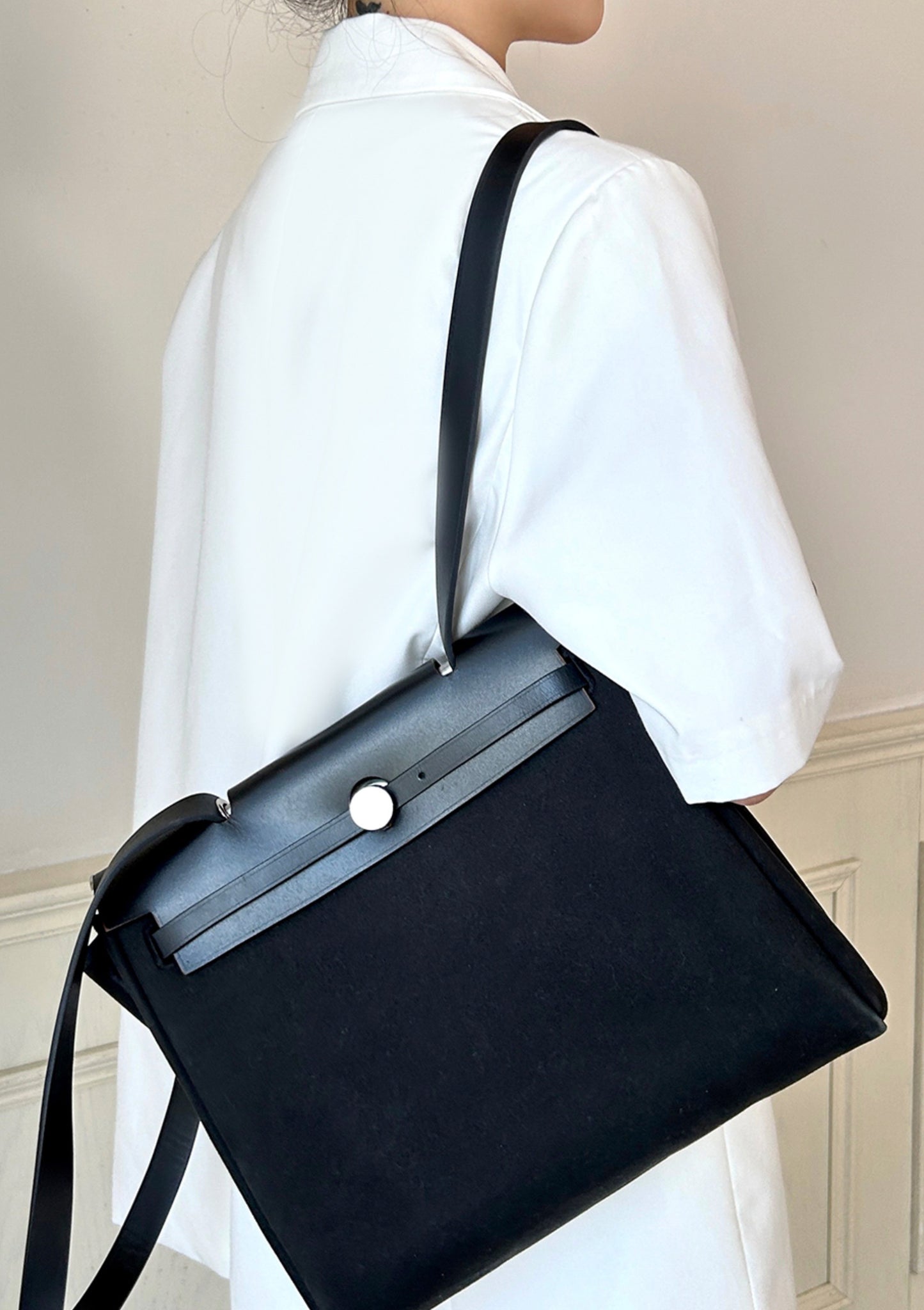 Handmade Genuine Leather Shoulder Straps for Herbag – 2cm Wide, Transform Your Bag into a Backpack, Replacement Straps
