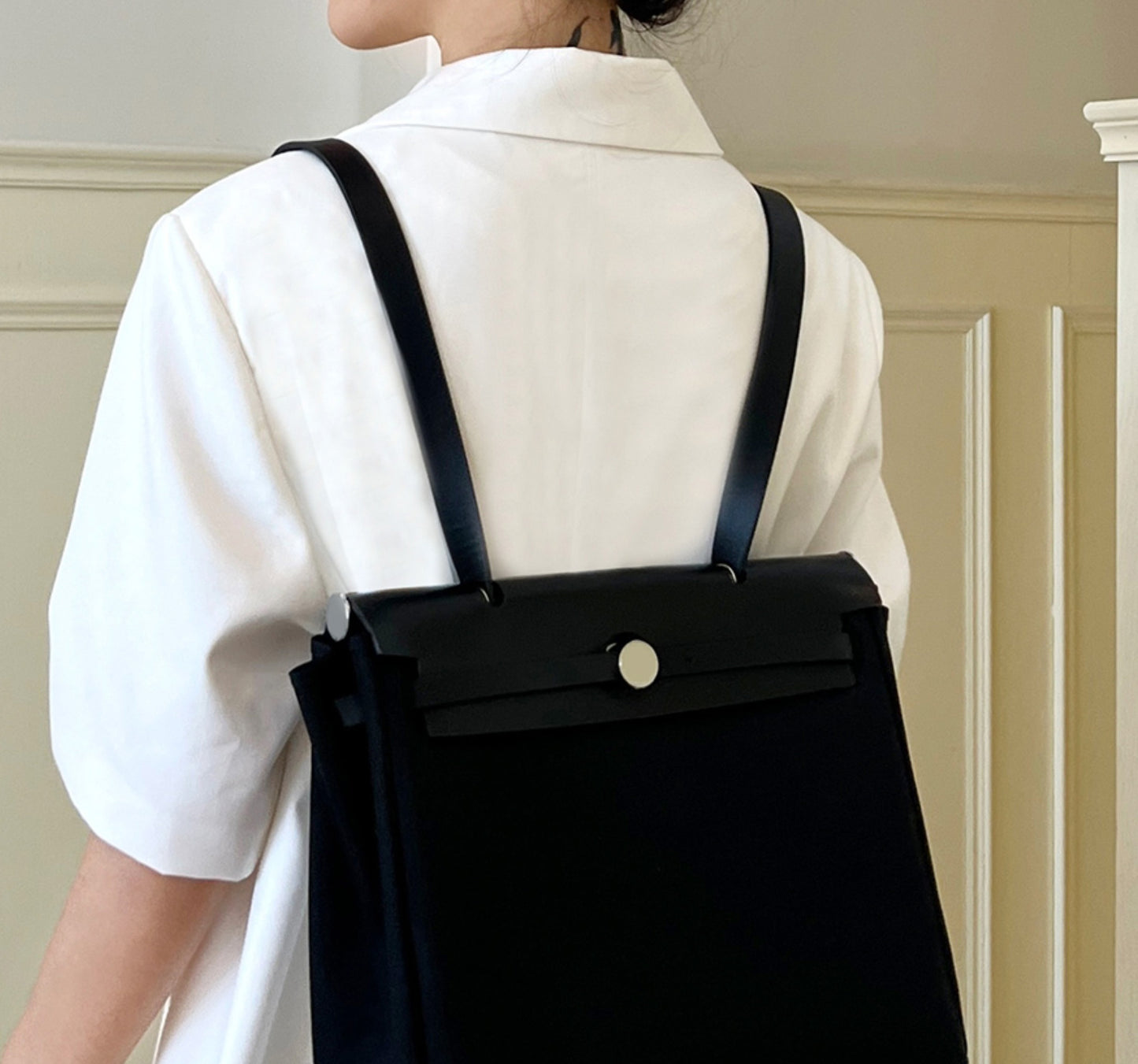 Handmade Genuine Leather Shoulder Straps for Herbag – 2cm Wide, Transform Your Bag into a Backpack, Replacement Straps