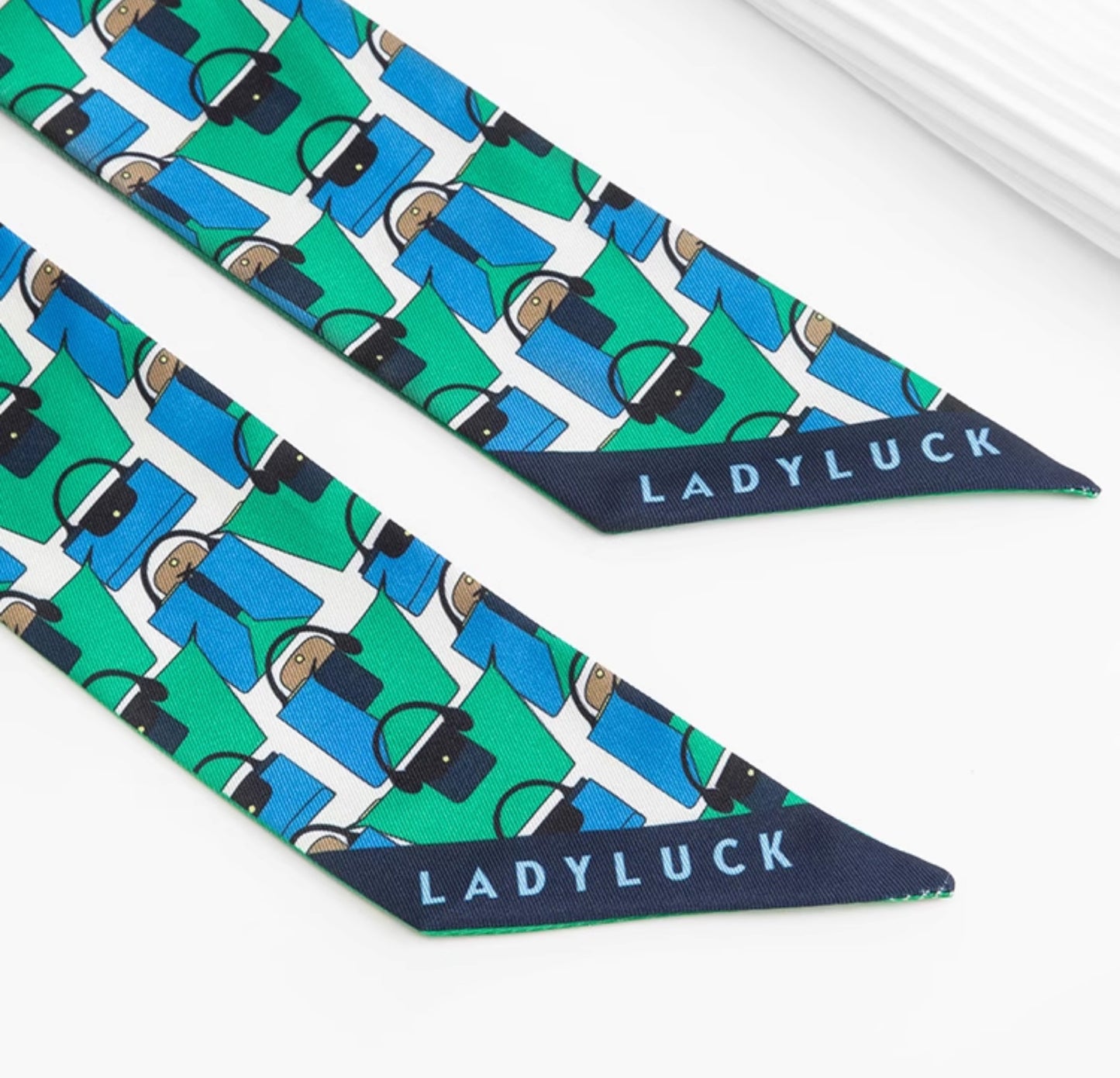 Handle bandana scarf, 85cm long scarf strap, fashionable handbag scarf accessory,Scarf for Bags