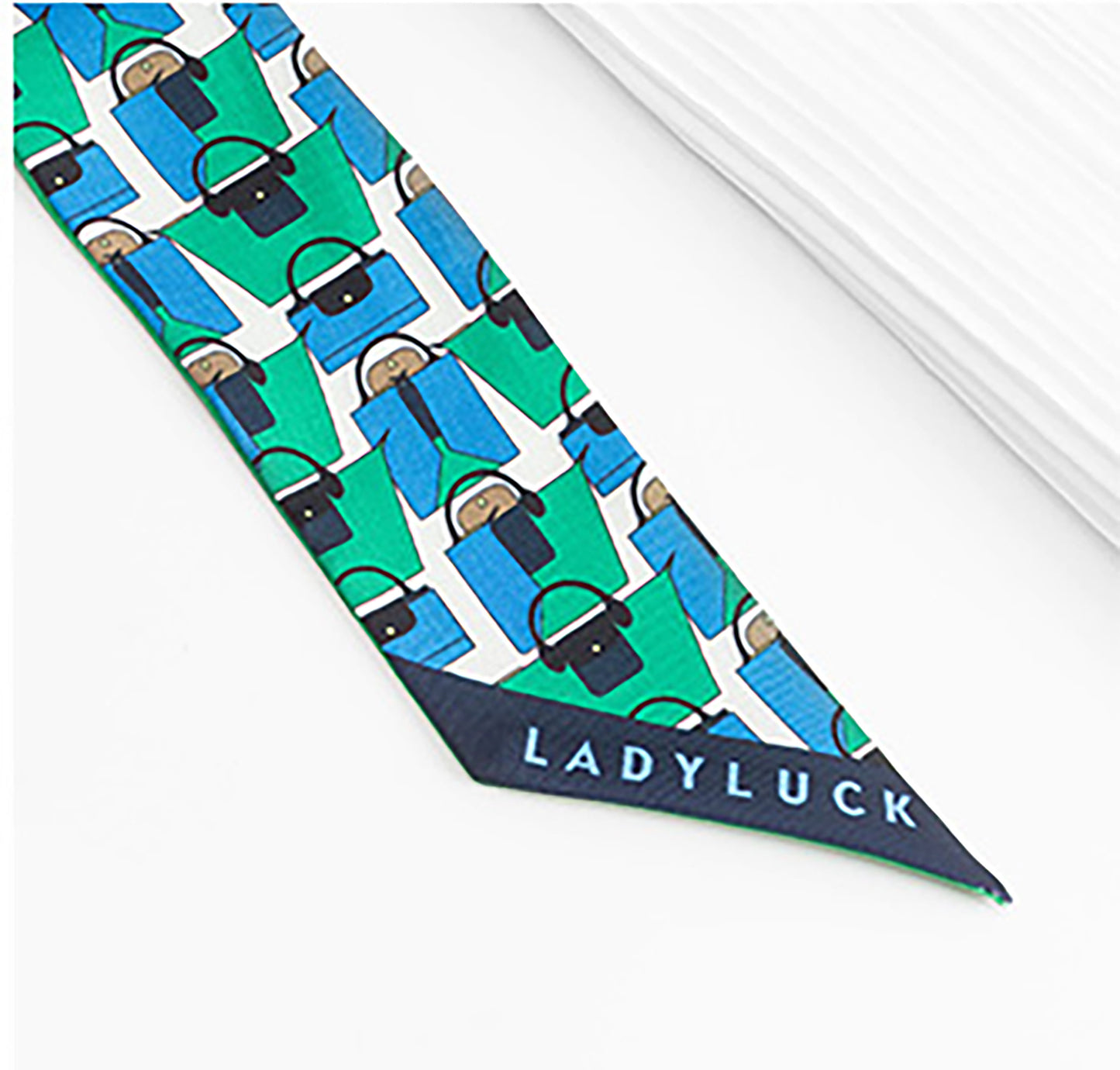 Handle bandana scarf, 85cm long scarf strap, fashionable handbag scarf accessory,Scarf for Bags