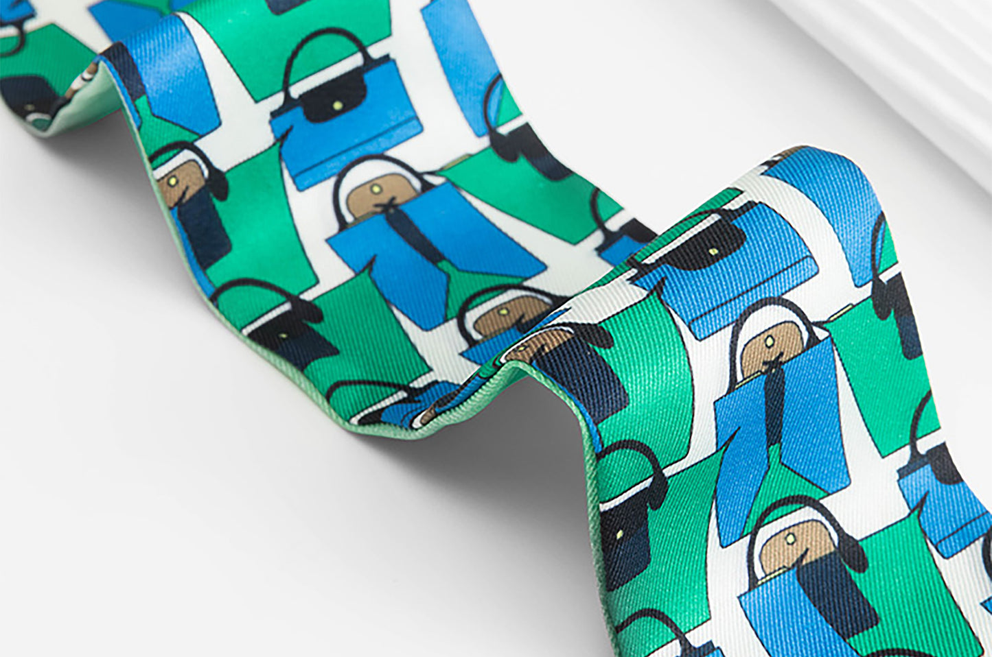 Handle bandana scarf, 85cm long scarf strap, fashionable handbag scarf accessory,Scarf for Bags