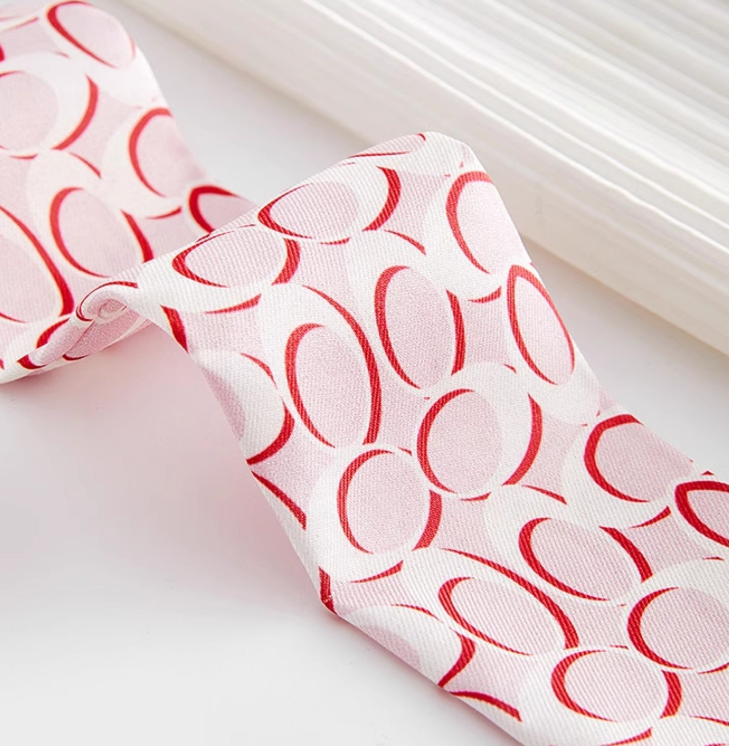 Bag decoration silk scarf, fashionable handbag silk scarf accessory, made of nylon fabric, hand-stitched silk scarf accessory