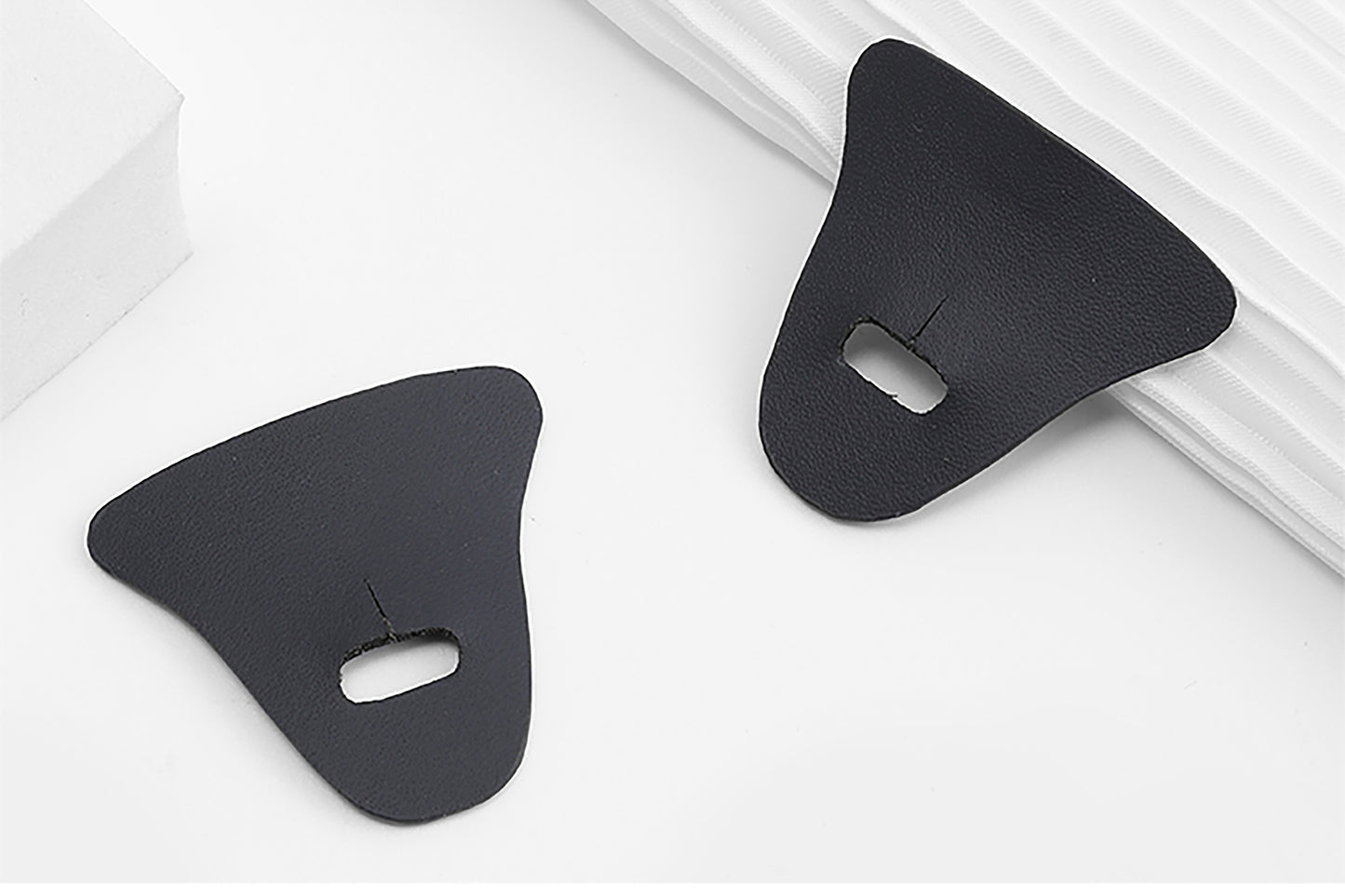 Handmade Leather Anti-Wear Pads for Saddle Bags & WOC Shoulder Strap Chains – Durable & Elastic Protection for Hardware