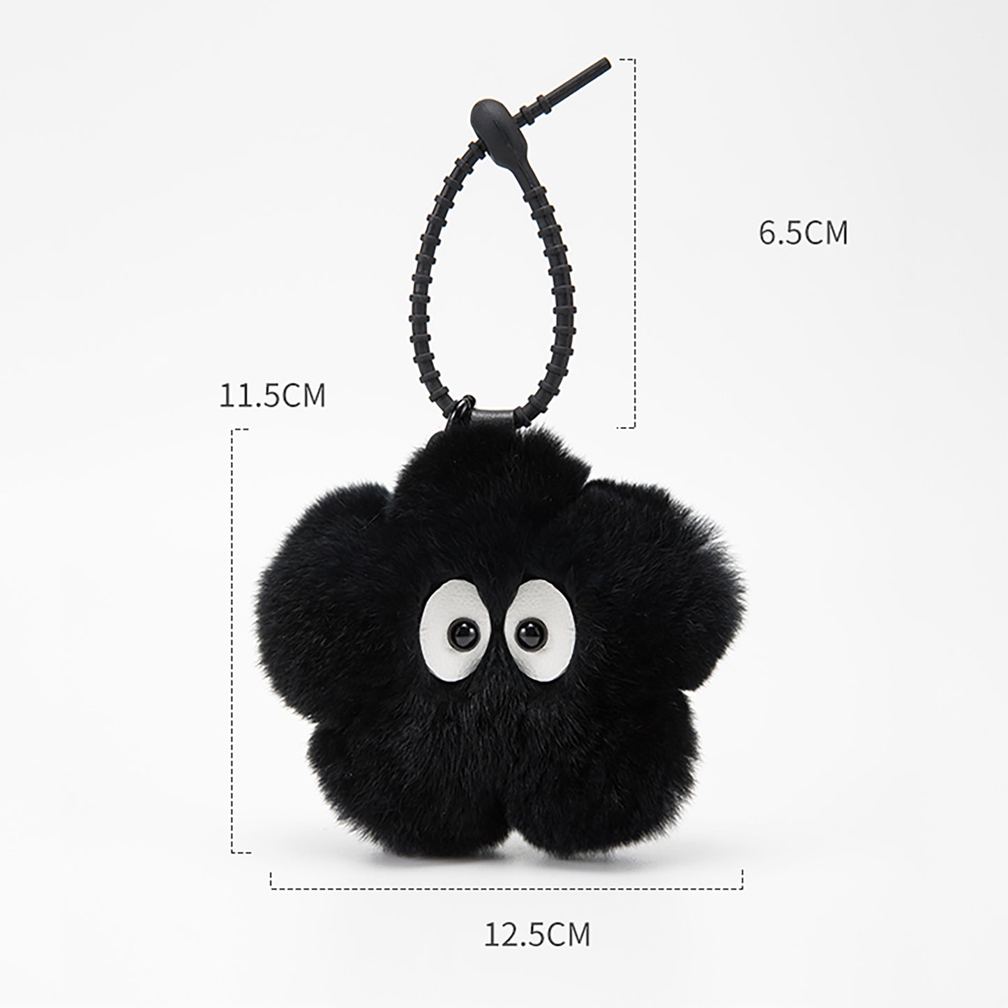 Cute Angora Rabbit Fur Small Flower Bag Pendant Car Keychain Backpack High-End Decoration