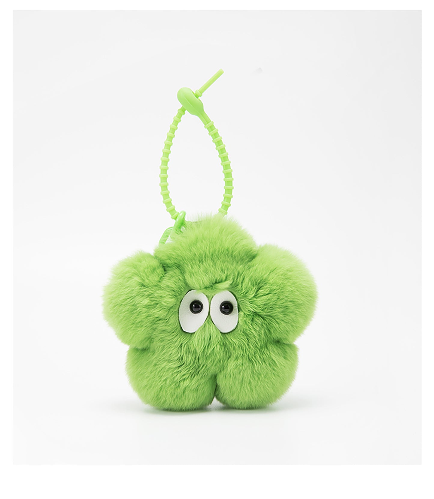 Cute Angora Rabbit Fur Small Flower Bag Pendant Car Keychain Backpack High-End Decoration