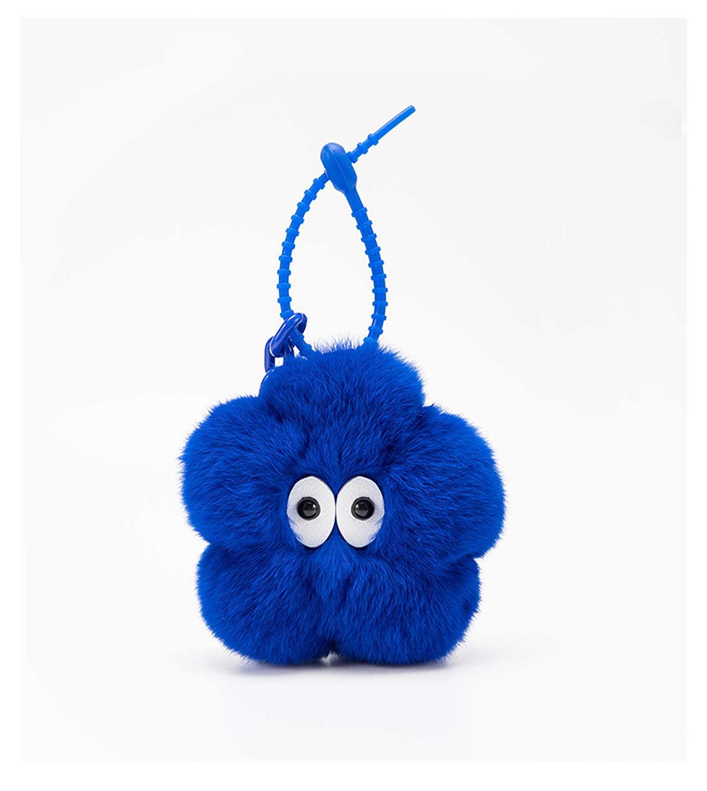 Cute Angora Rabbit Fur Small Flower Bag Pendant Car Keychain Backpack High-End Decoration