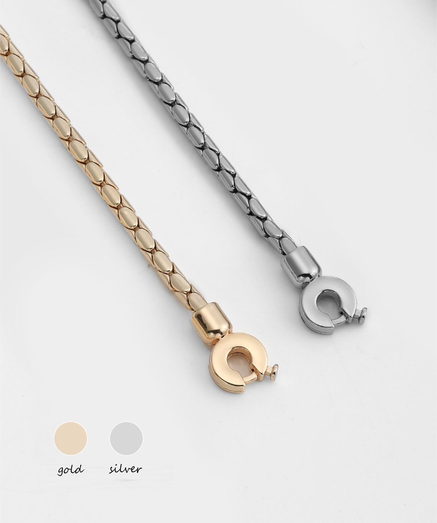 Women's wallet replacement chain, snake bone style metal chain, clutch bag chain, crossbody bag chain.