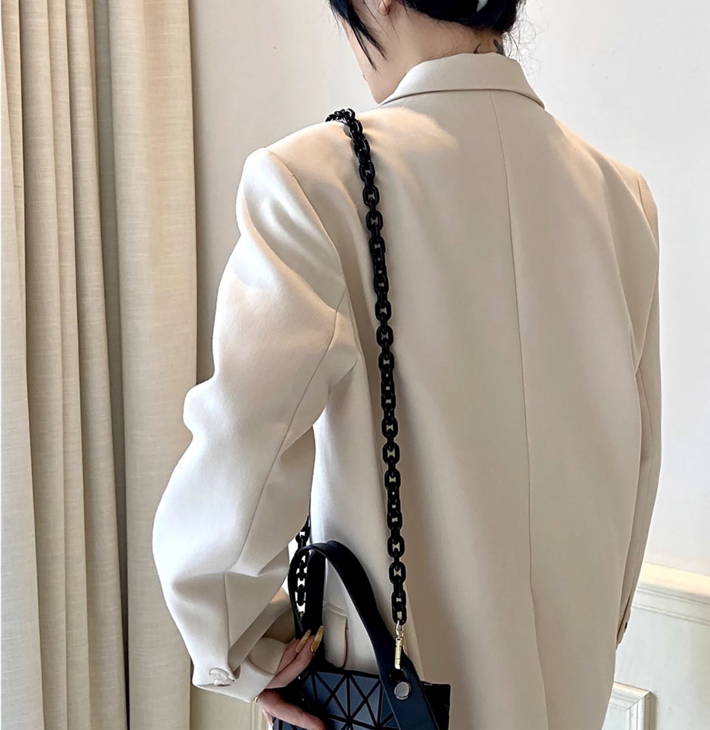 Resin Shoulder Strap for BAO BAO CARAT, Acrylic Chain Crossbody Accessory