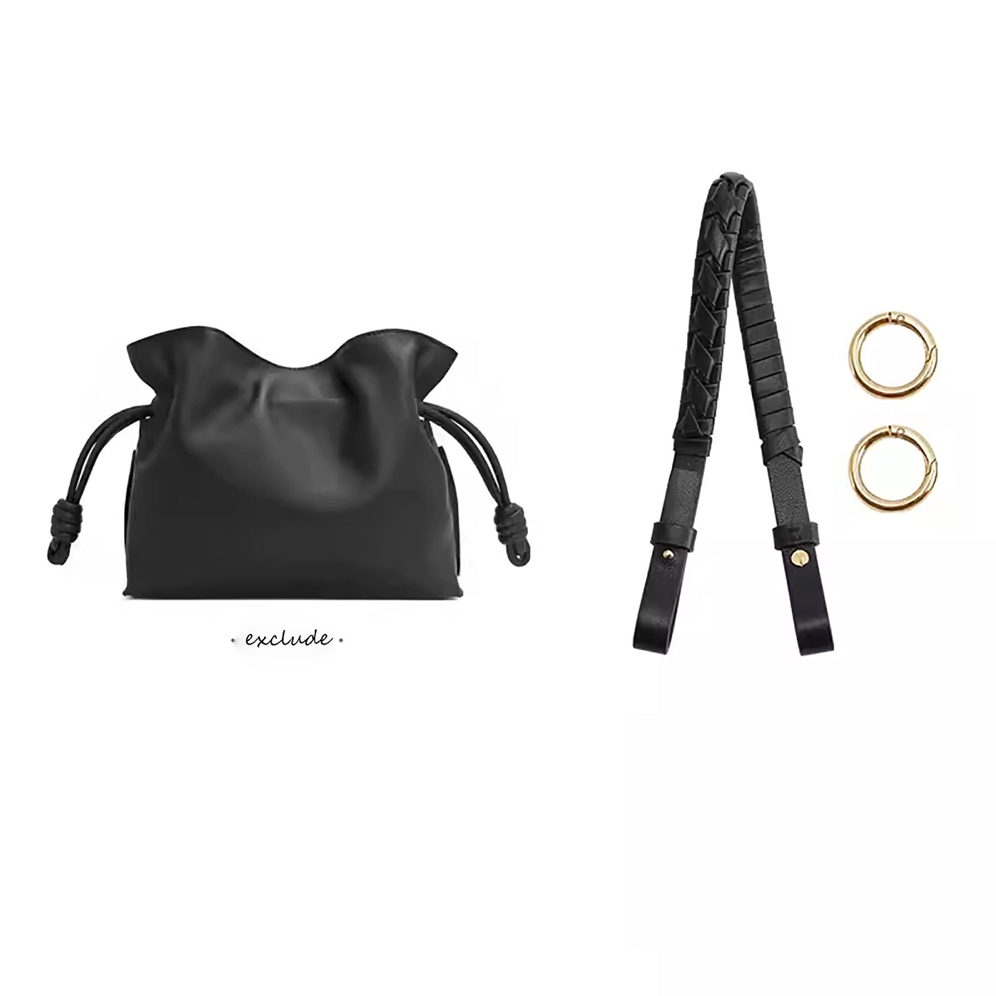 Genuine Leather Flamenco Bag Replacement Handle & Shoulder Strap – 47cm Length, 1.8cm Width