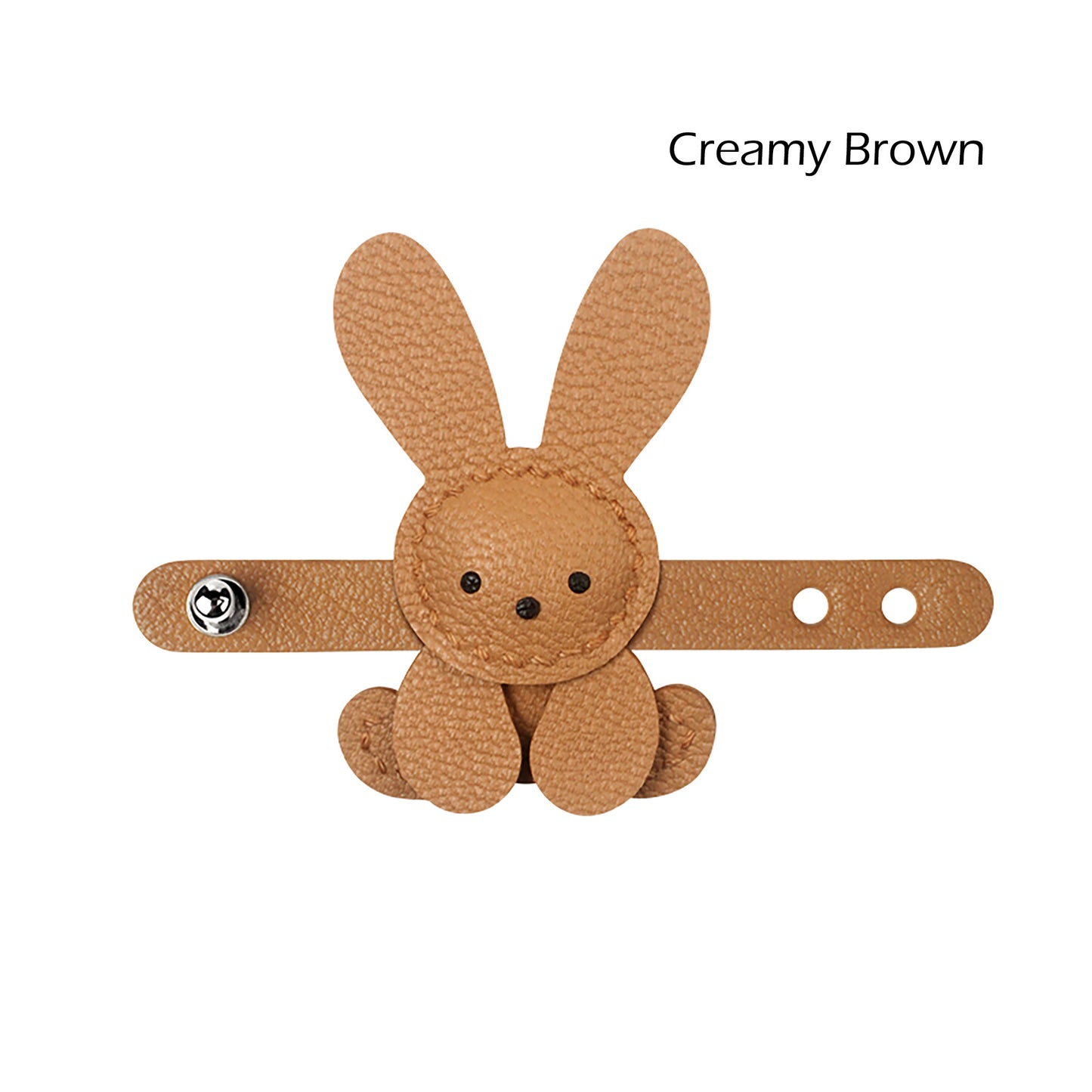 Cute Little White Rabbit Bag Charm, Genuine Leather, Niche High-End Handmade Accessory, Perfect Gift for Fashion Lovers