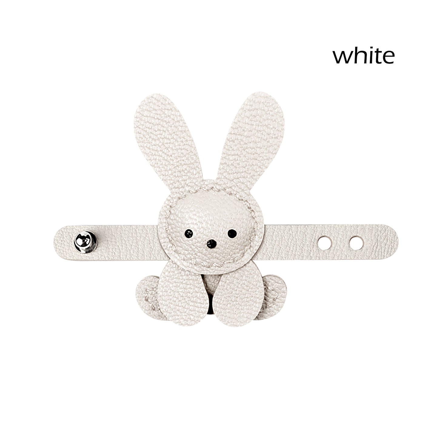 Cute Little White Rabbit Bag Charm, Genuine Leather, Niche High-End Handmade Accessory, Perfect Gift for Fashion Lovers