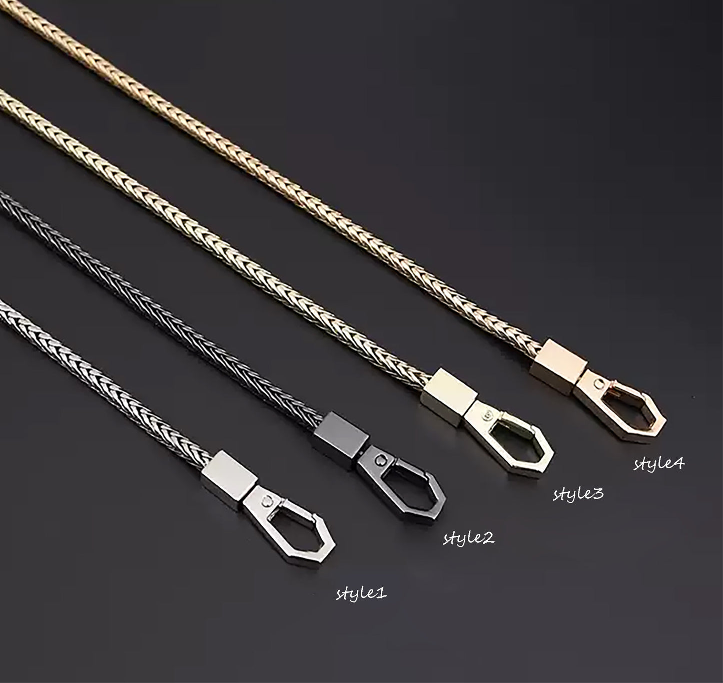 Handcrafted Metal Chain Strap for Women's Crossbody Bags & Wallets - Replacement Chain for Handbags