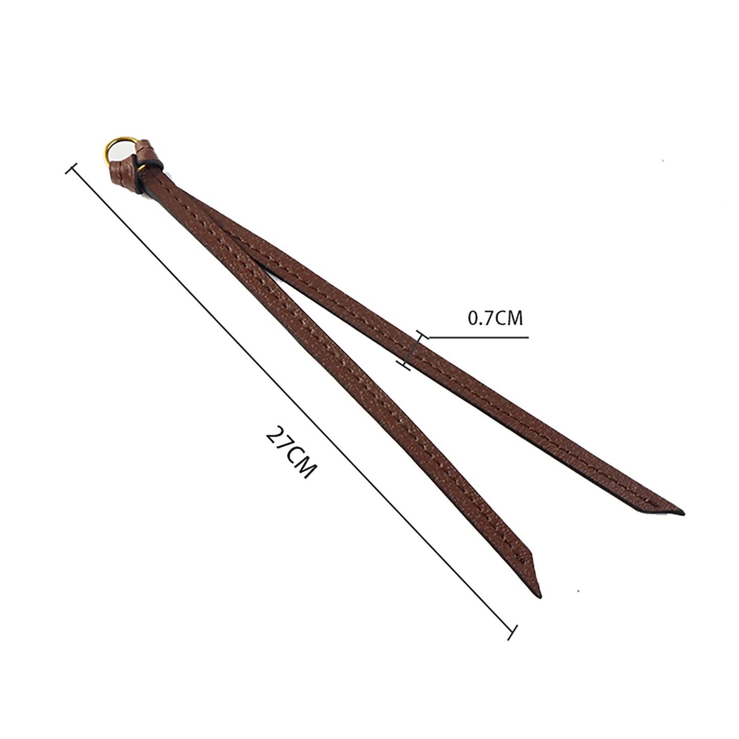 Camera bag genuine leather zipper pull strap accessory, handcrafted custom bag strap.