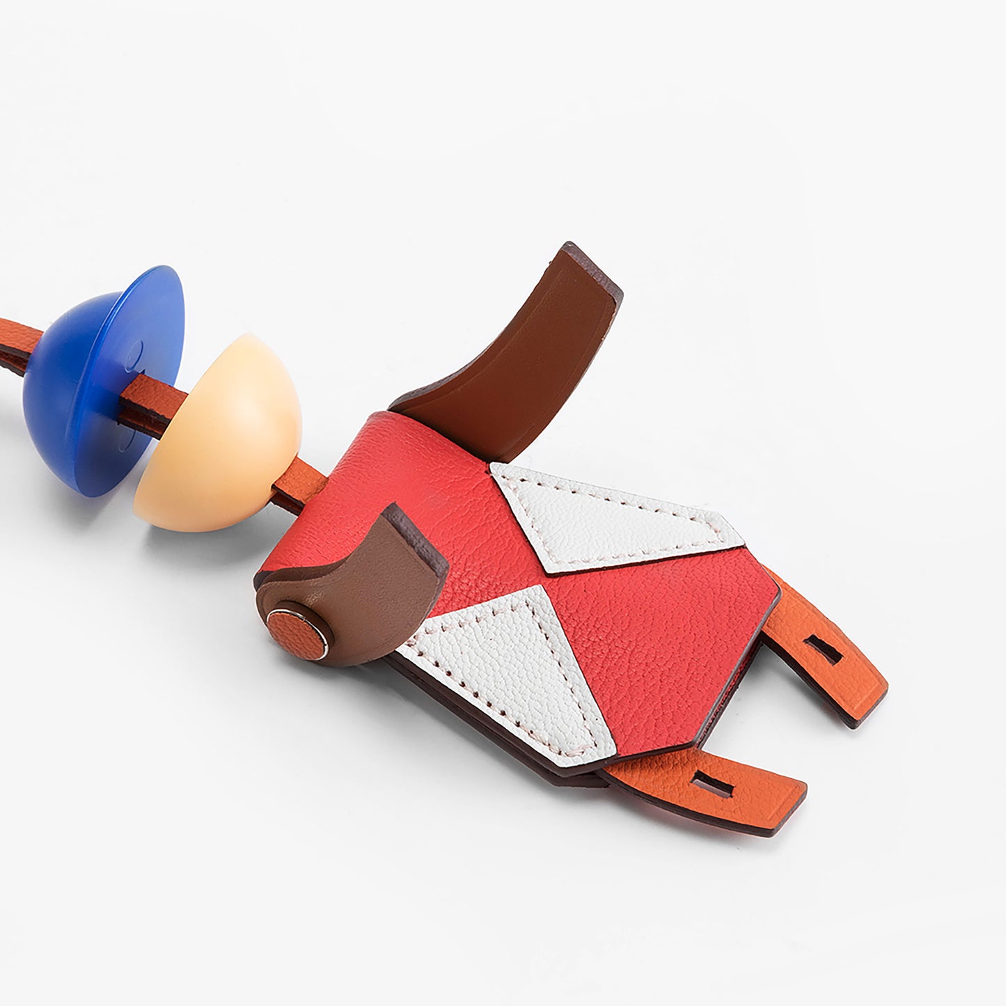 Leather Jockey Keychain Pendant – Stylish Horse Rider Charm for Evelyn, Birkin, and Kelly Bags