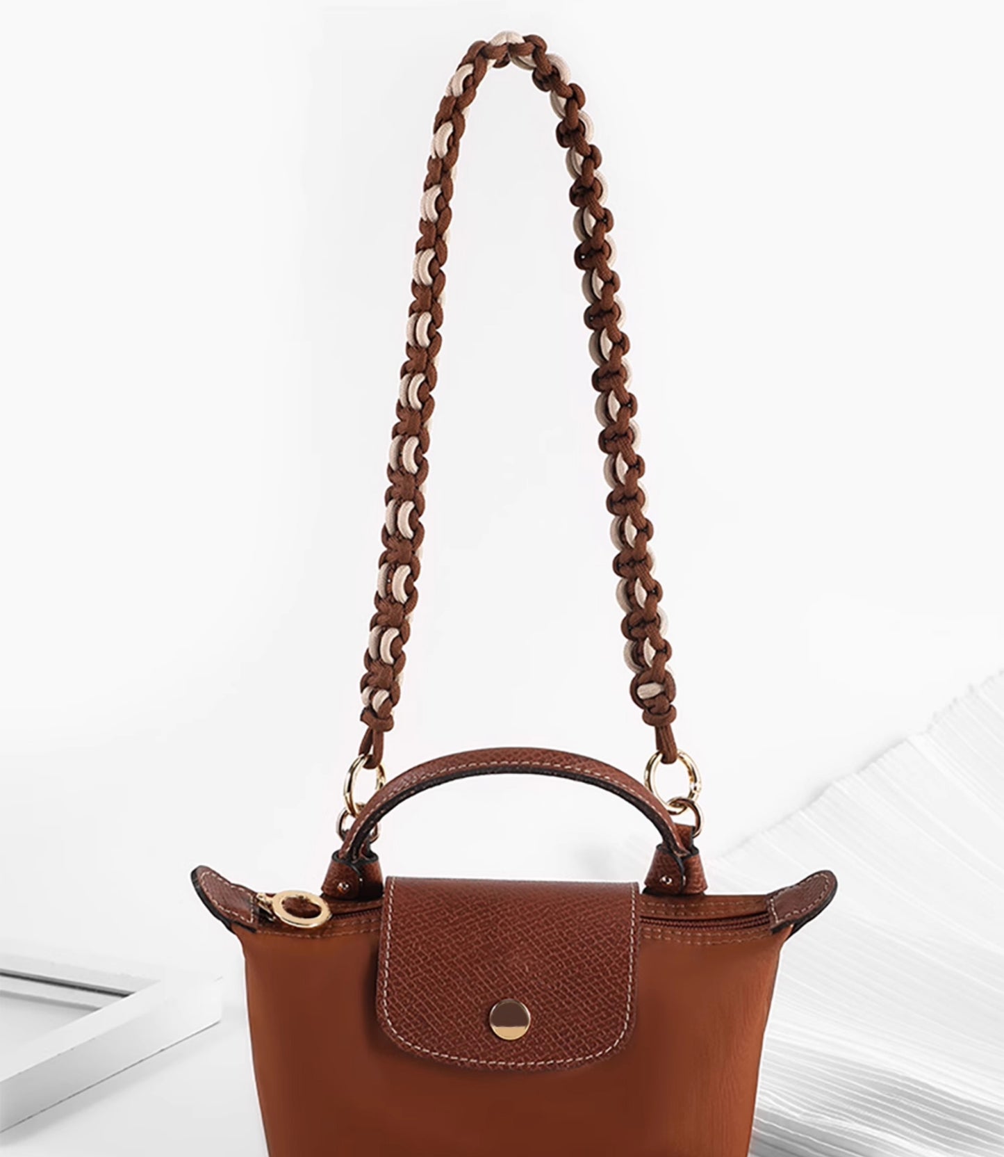 Handcrafted Woven Crossbody Strap for Satchel19 - Fashionable & Versatile Replacement Shoulder Bag Strap