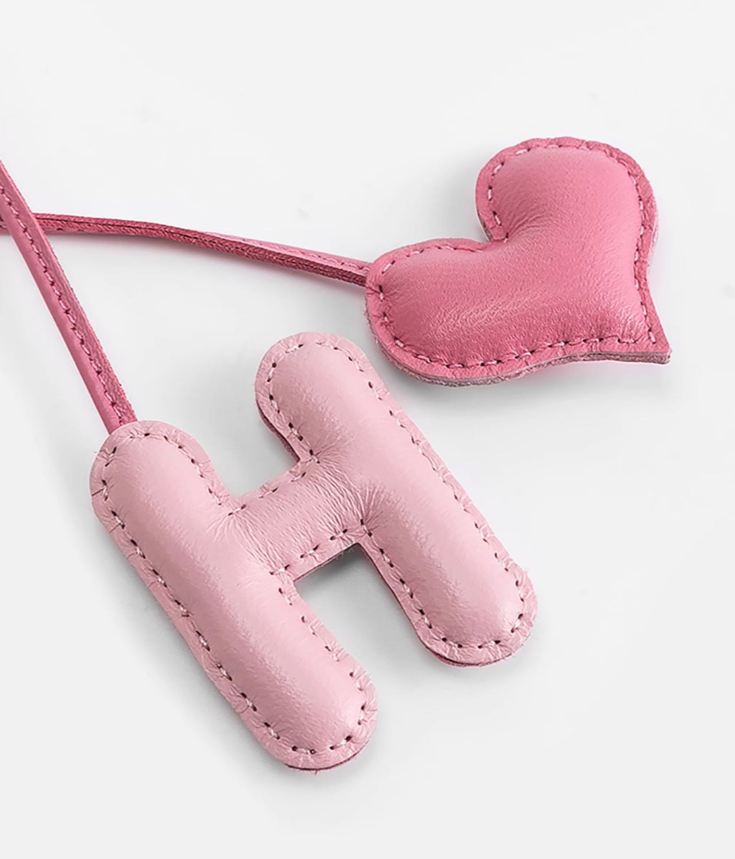 Le Pliage Original Bag Charm, Letter Strap, Genuine Leather Bag Decoration, Creative Keychain