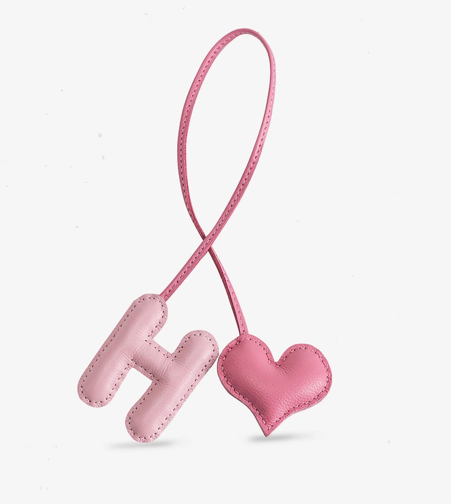 Le Pliage Original Bag Charm, Letter Strap, Genuine Leather Bag Decoration, Creative Keychain