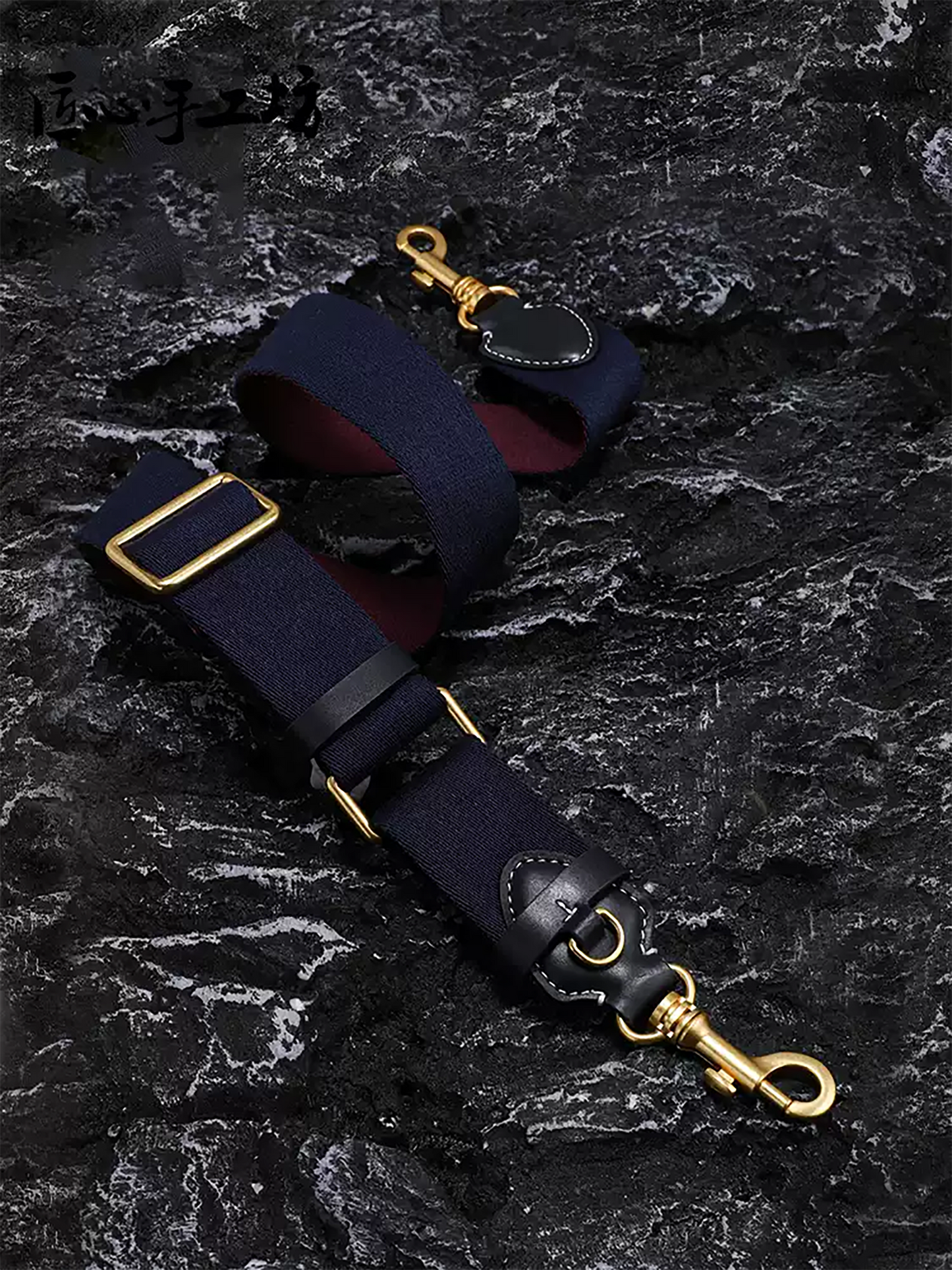 Bag strap with adjustable shoulder and crossbody, wide canvas strap for underarm