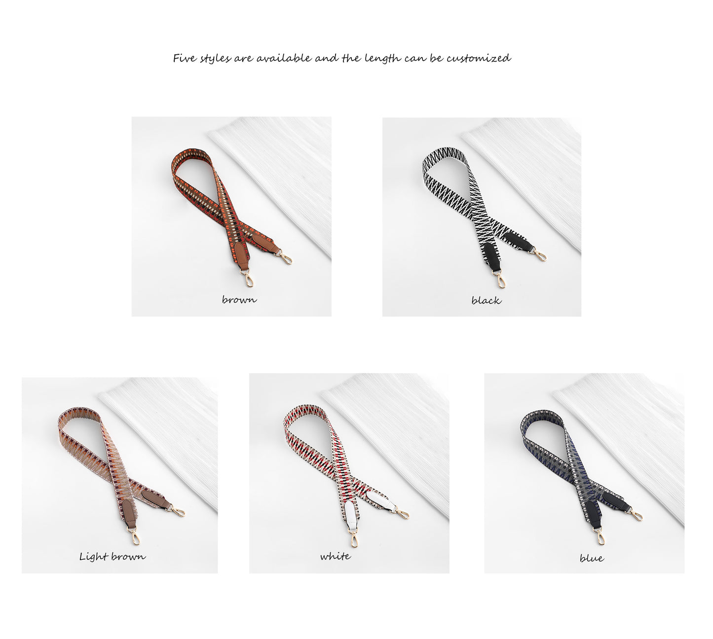 Boho Ethnic-Style Canvas Shoulder Strap – Adjustable Crossbody & Backpack Replacement Strap, Versatile Bag Accessory