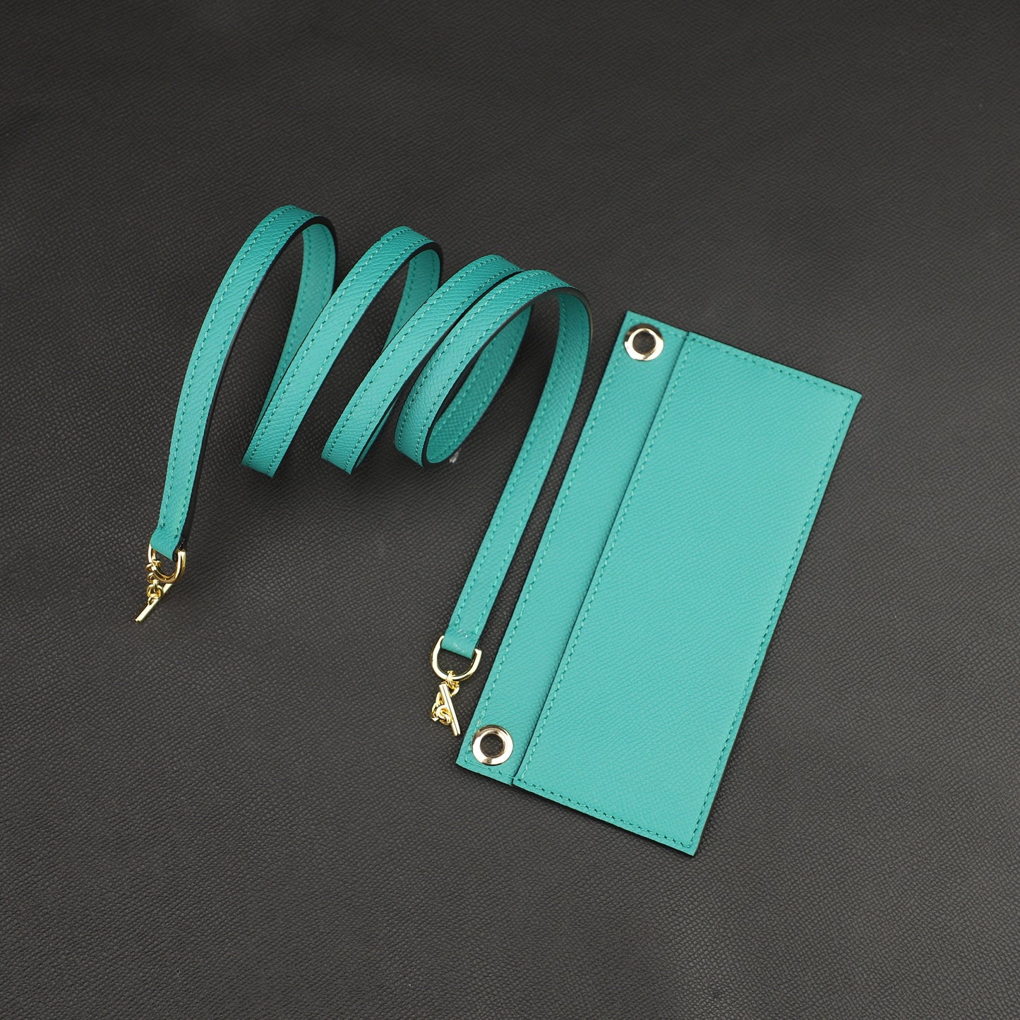 1.2cm width shoulder wallet strap with leather insert for Kelly Long wallet and constance long wallet,crossbody strap for long wallet